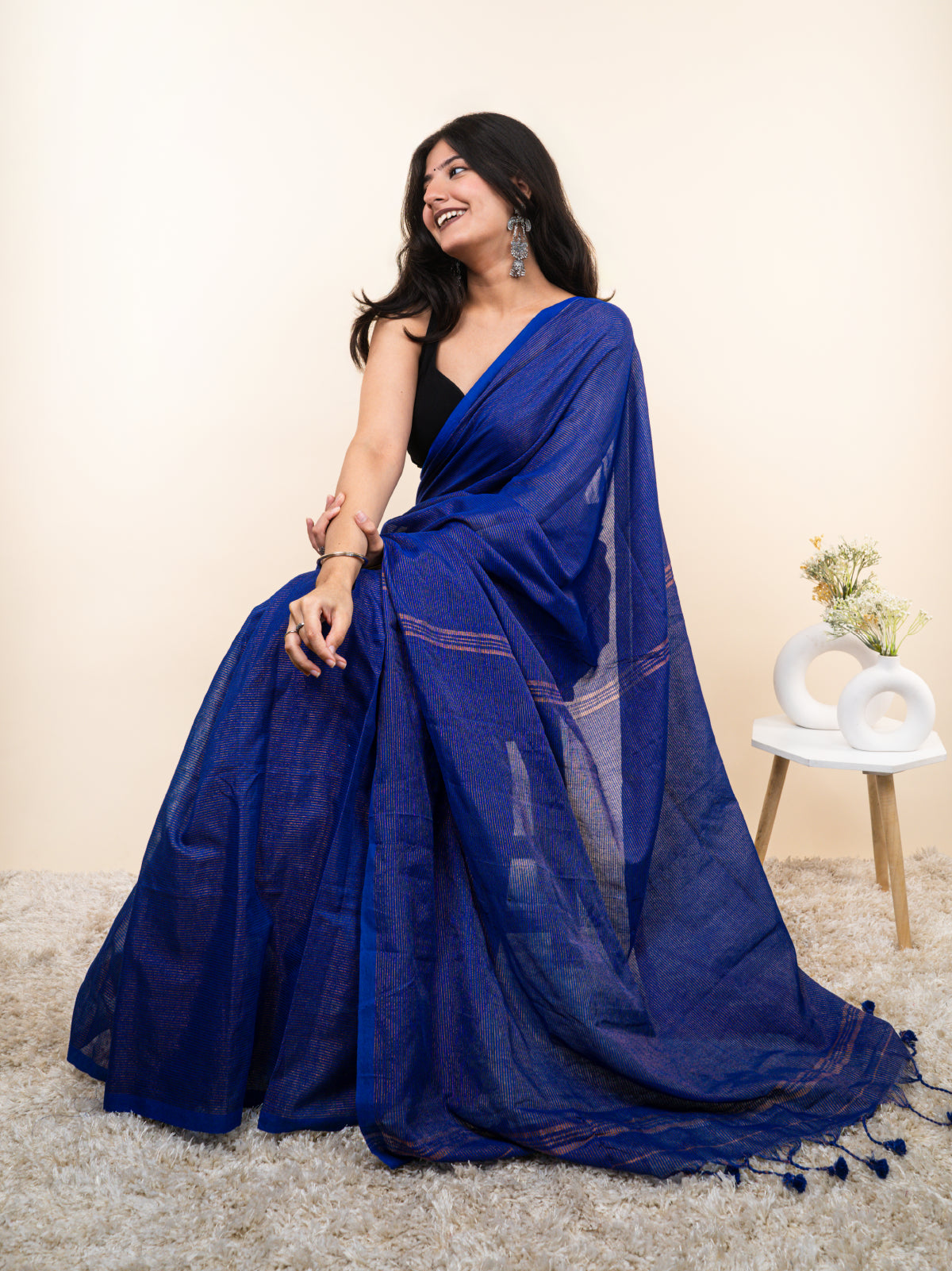 Sapphire Cotton Saree