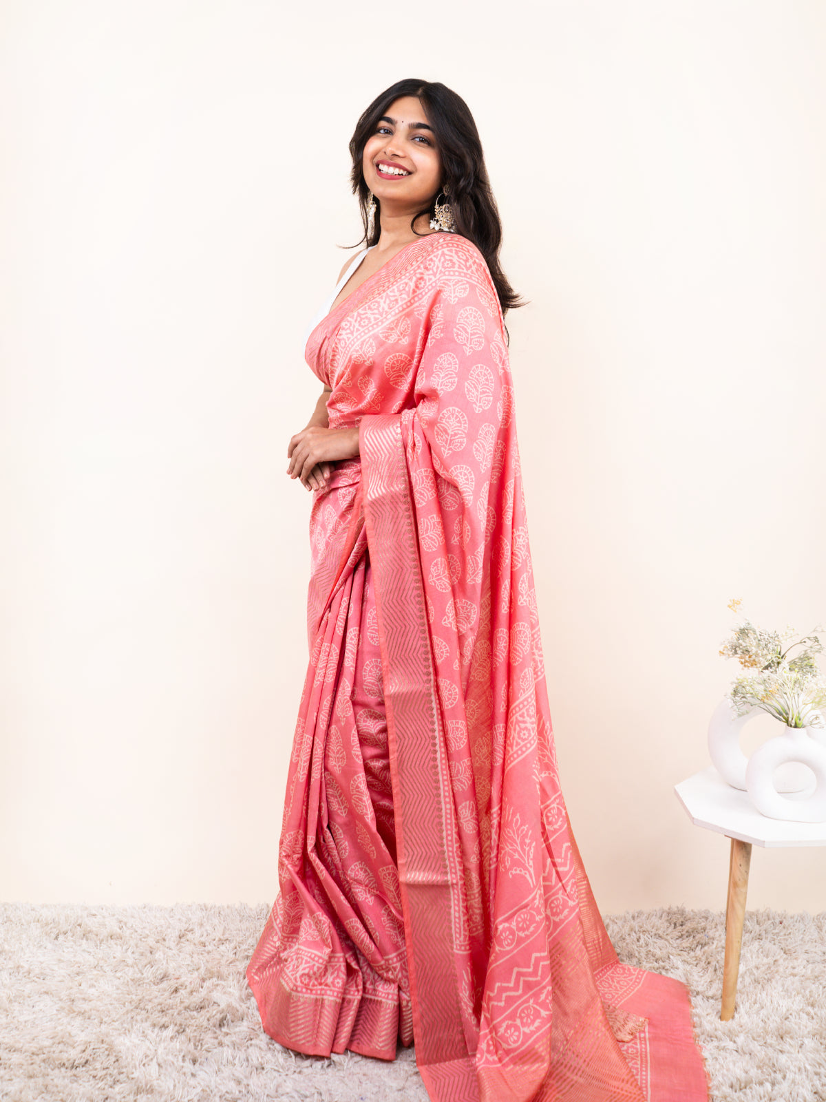 Qayamat Maheshwari Cotton Silk Saree