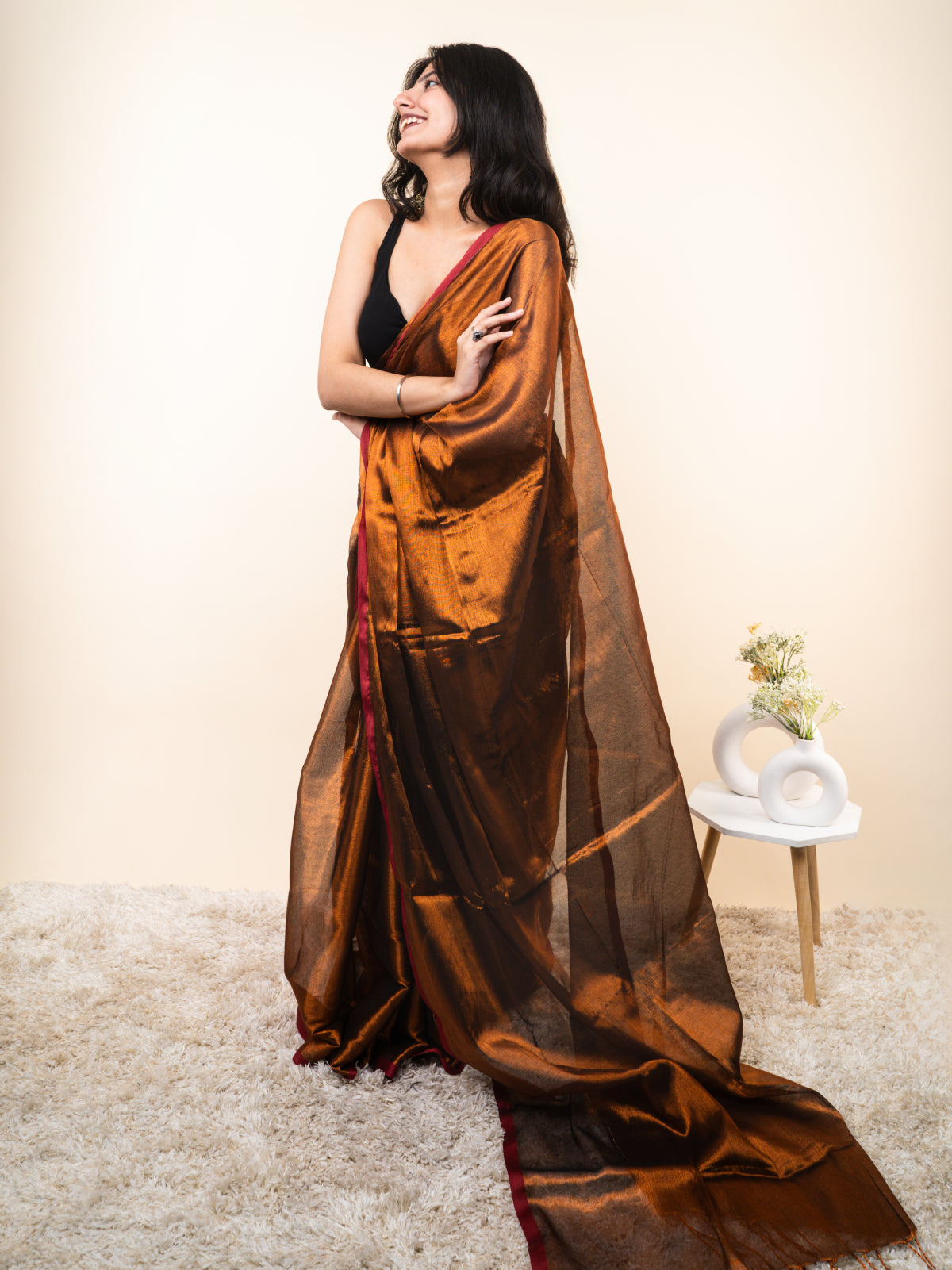 Fatafati Cotton Tissue Saree