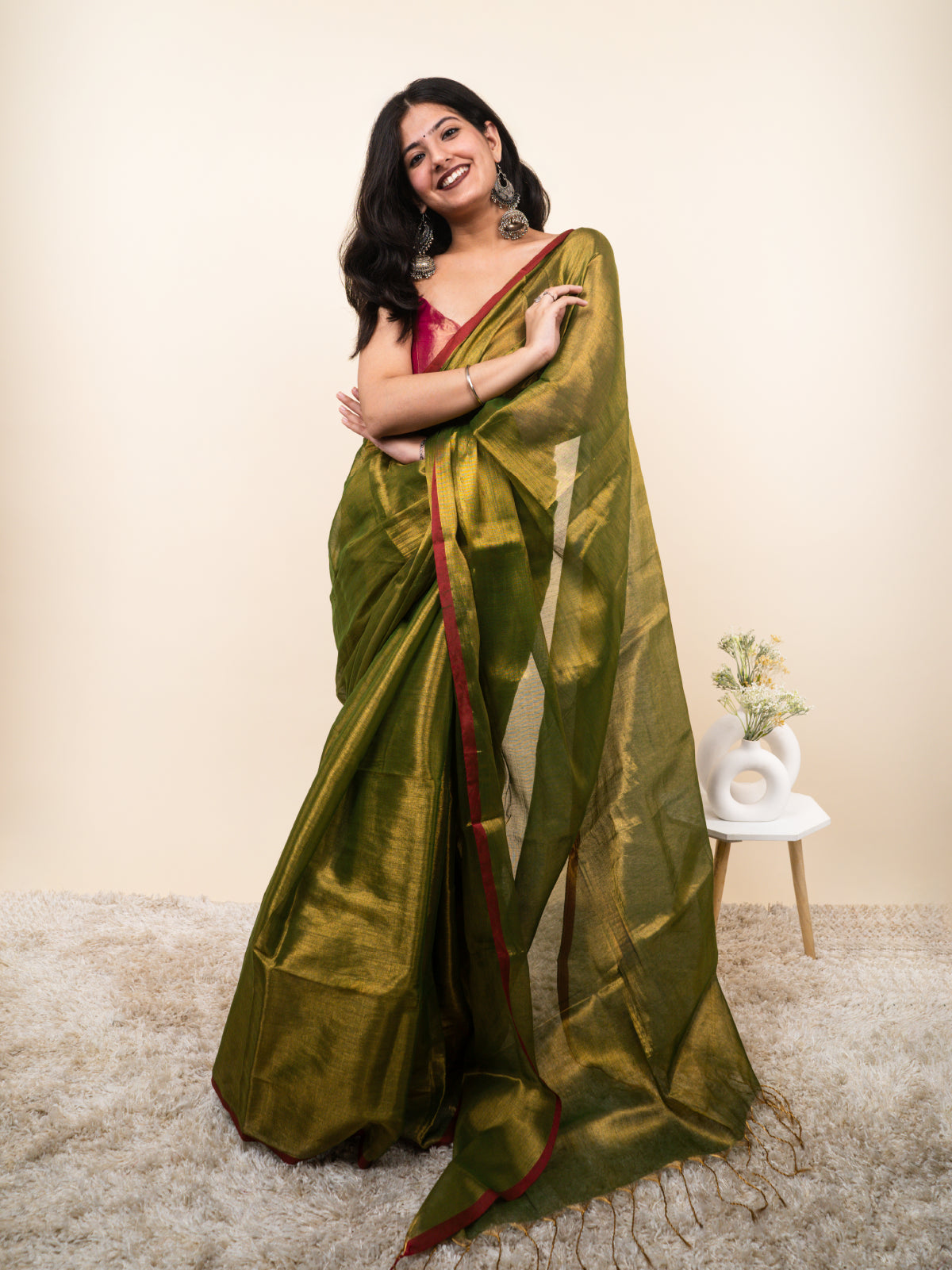 Byapok Cotton Tissue Saree