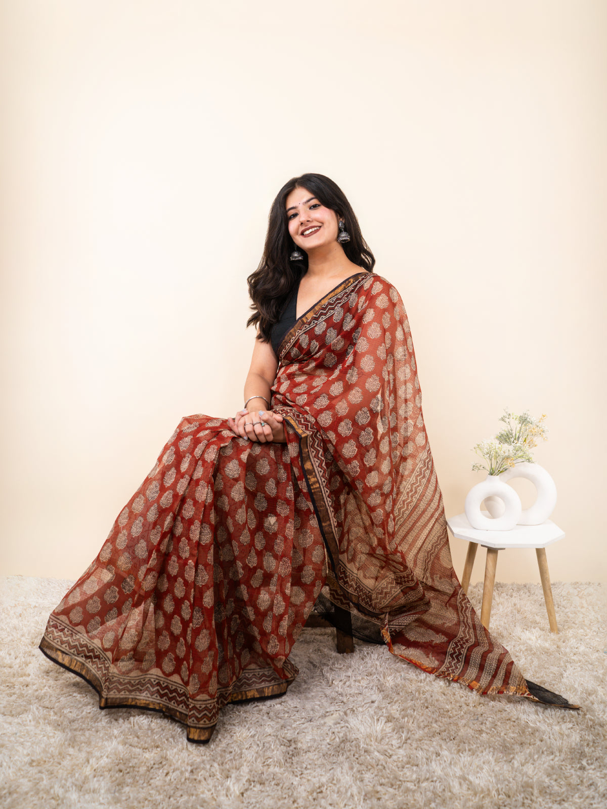 Kahaani Bunai Kota Cotton Saree
