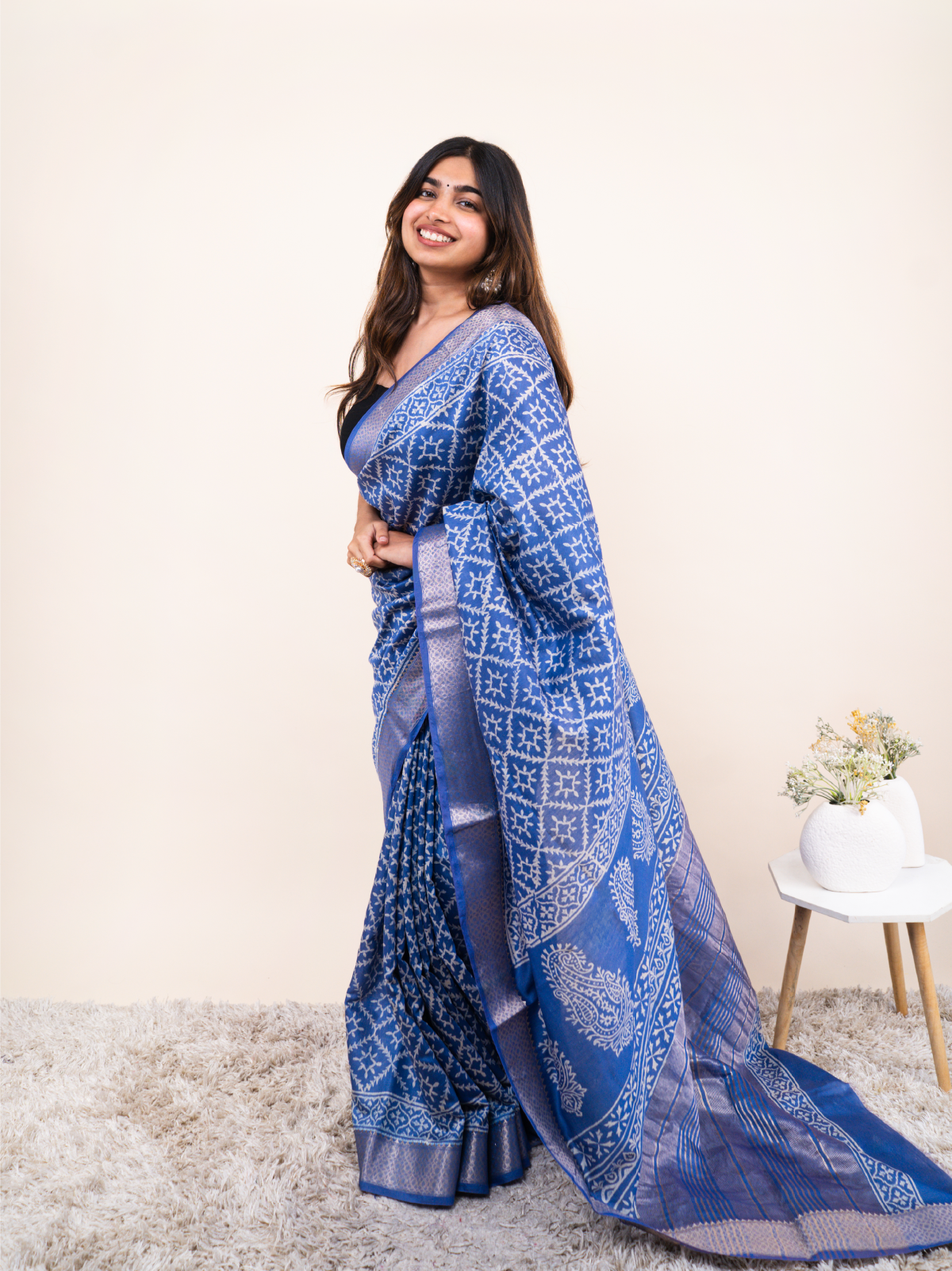 Iraaya Maheshwari Cotton Silk Saree