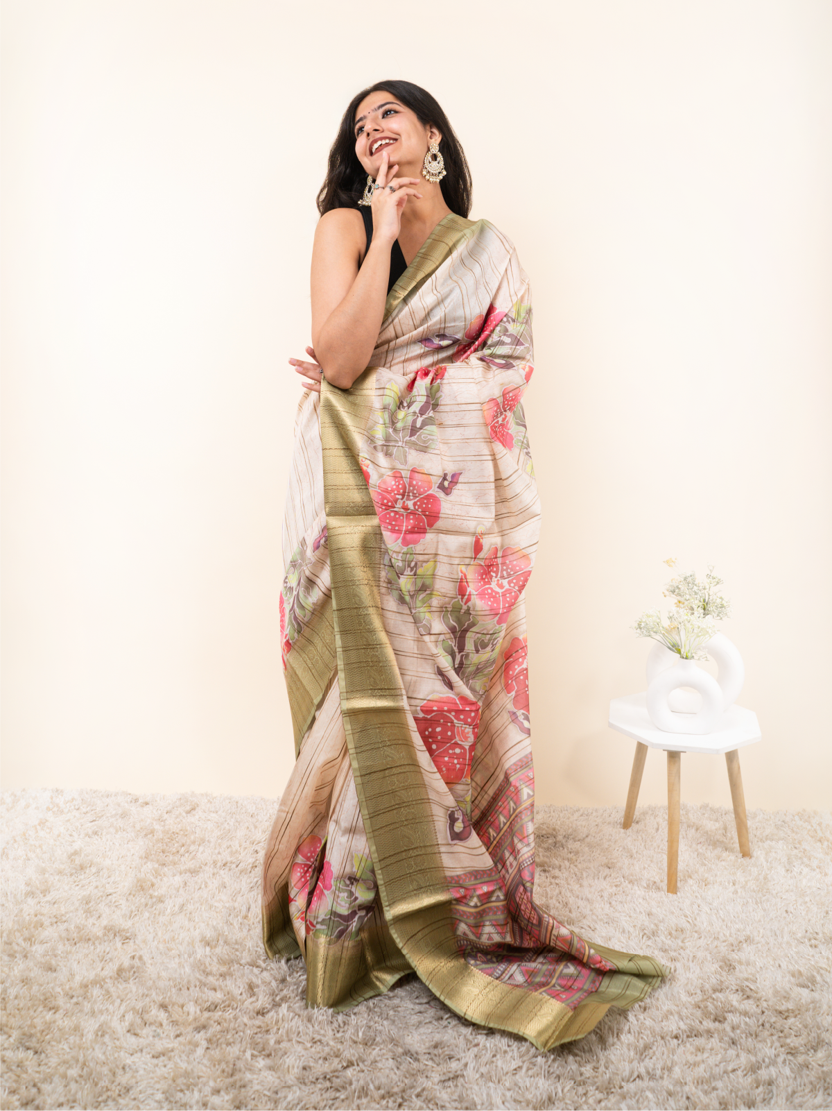 Desi Wrap Cotton Silk Saree
