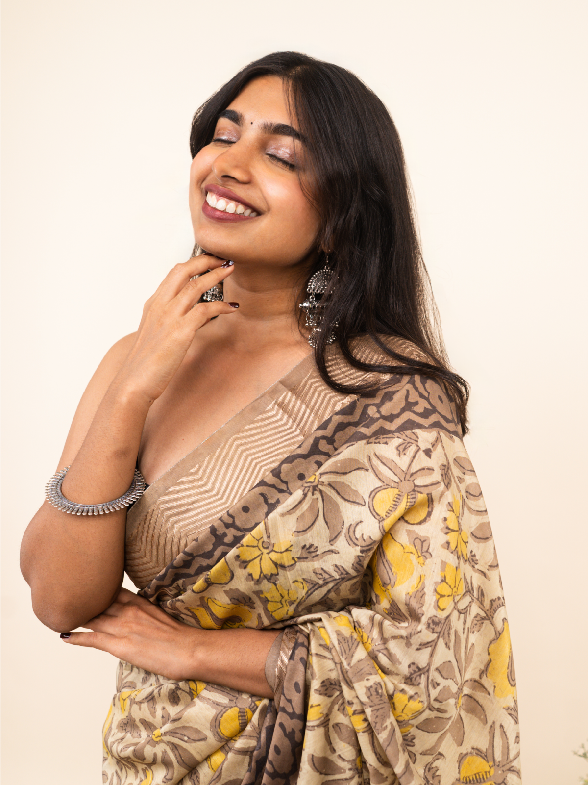 Noor Ki Lehar Maheshwari Cotton Silk Saree