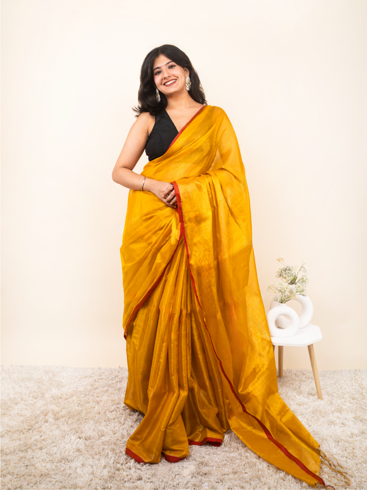 Amoni Cotton Tissue Saree