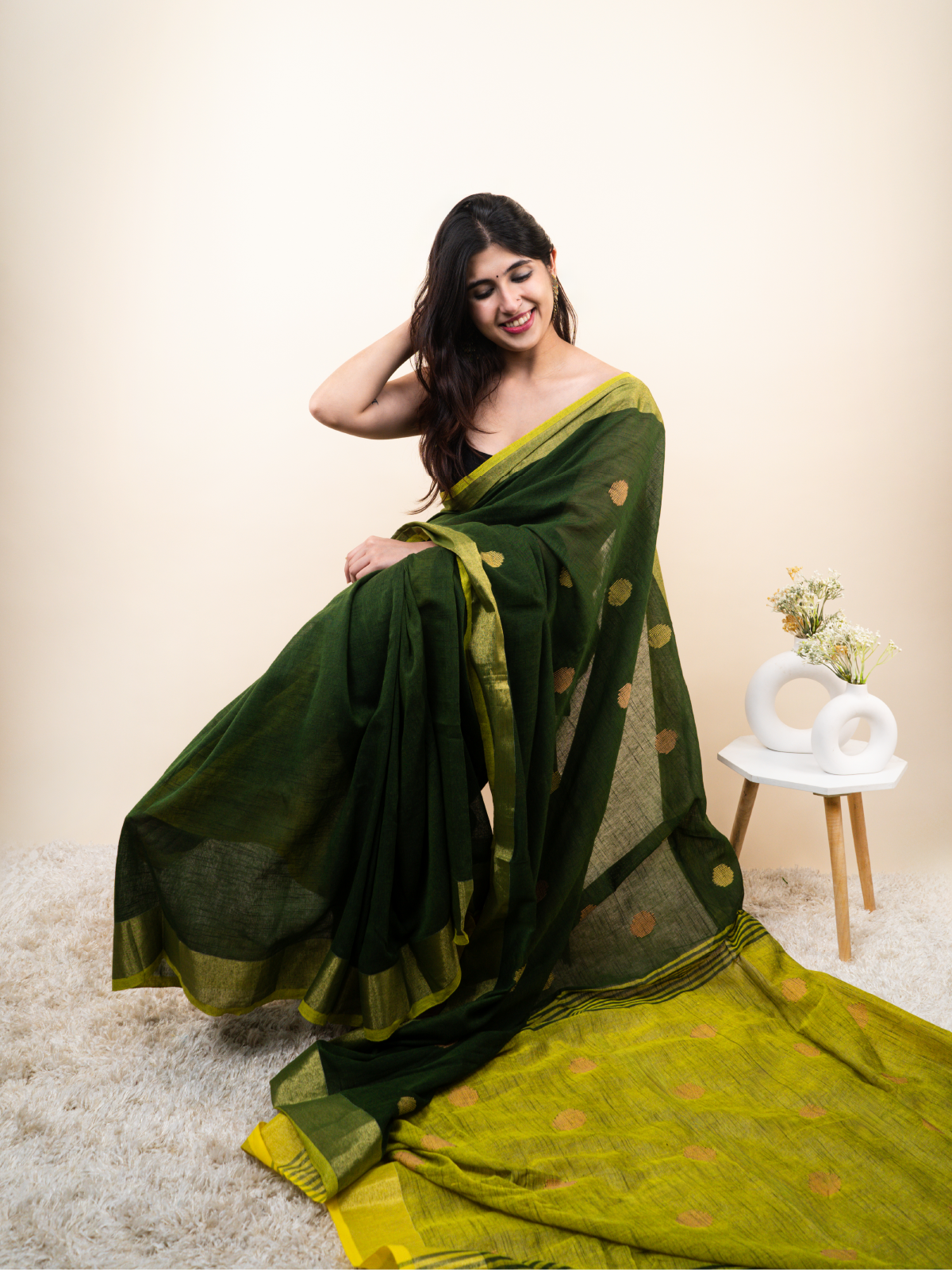Manikya Linen Saree