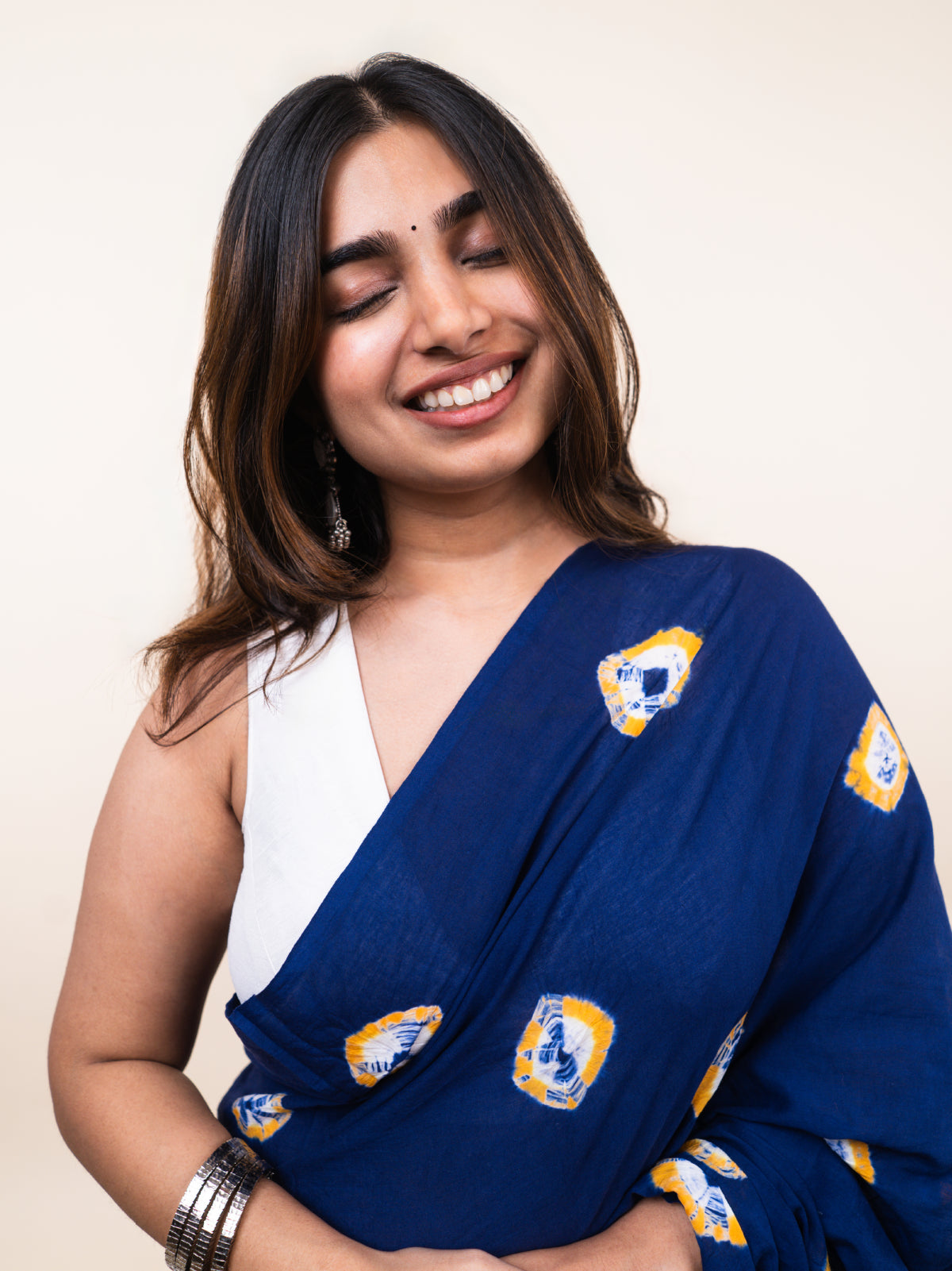 Bandhej Soft Mulmul Saree