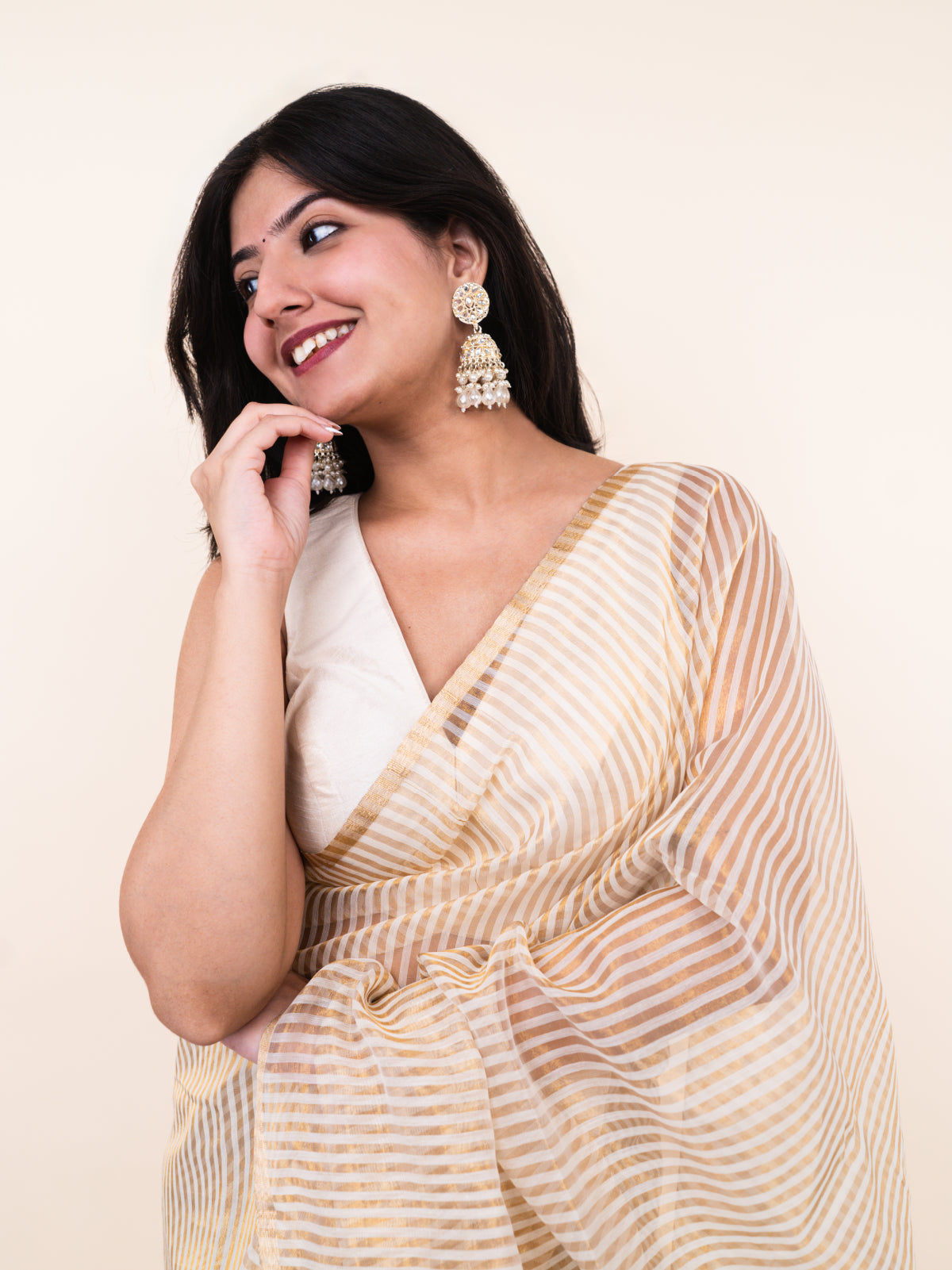 Goldkiss Organza Silk Saree