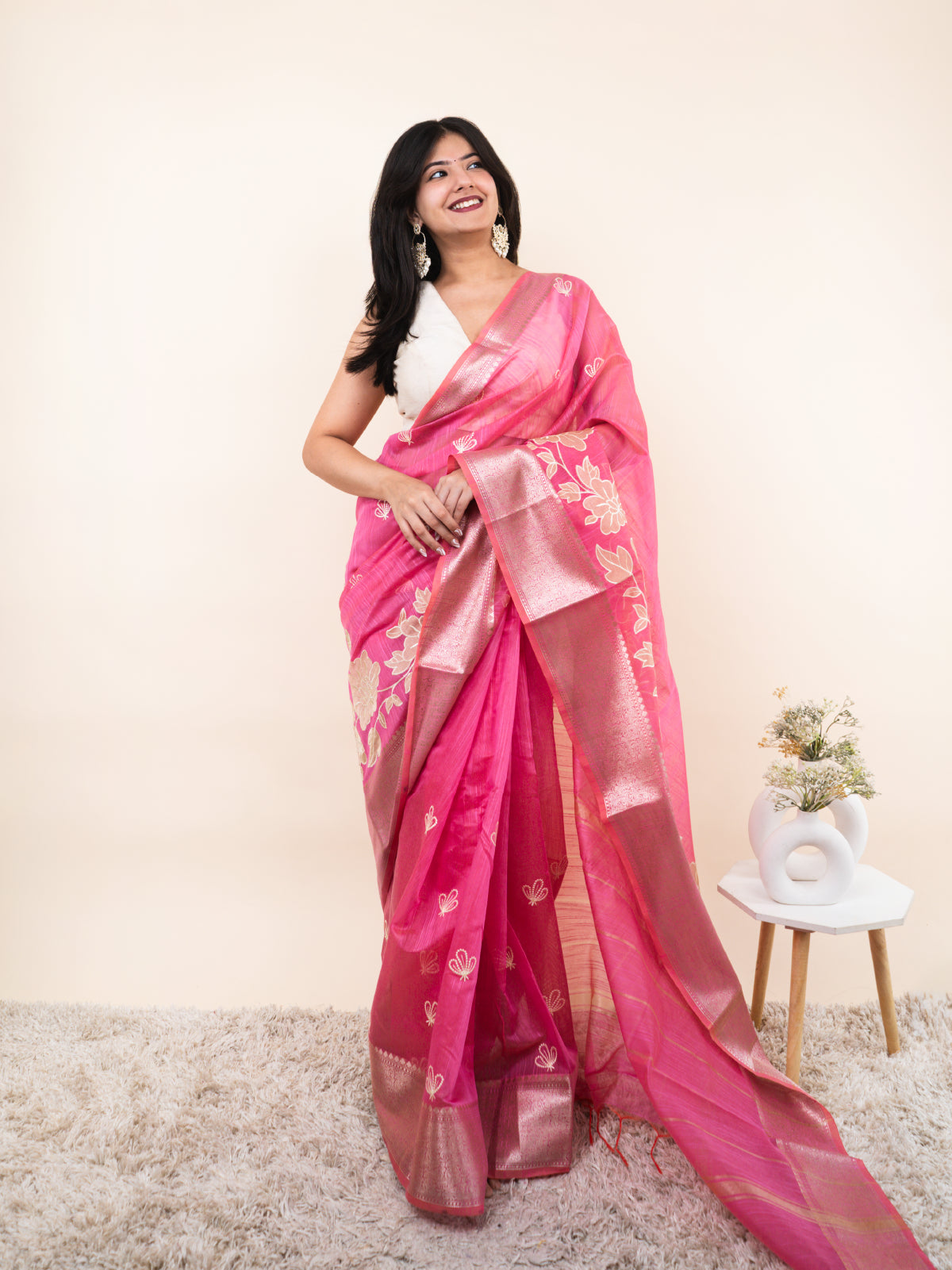 Panna Loom Silk Saree