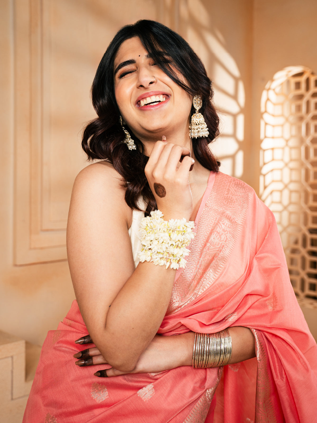 Meena Baag Banarasi Cotton Silk Saree