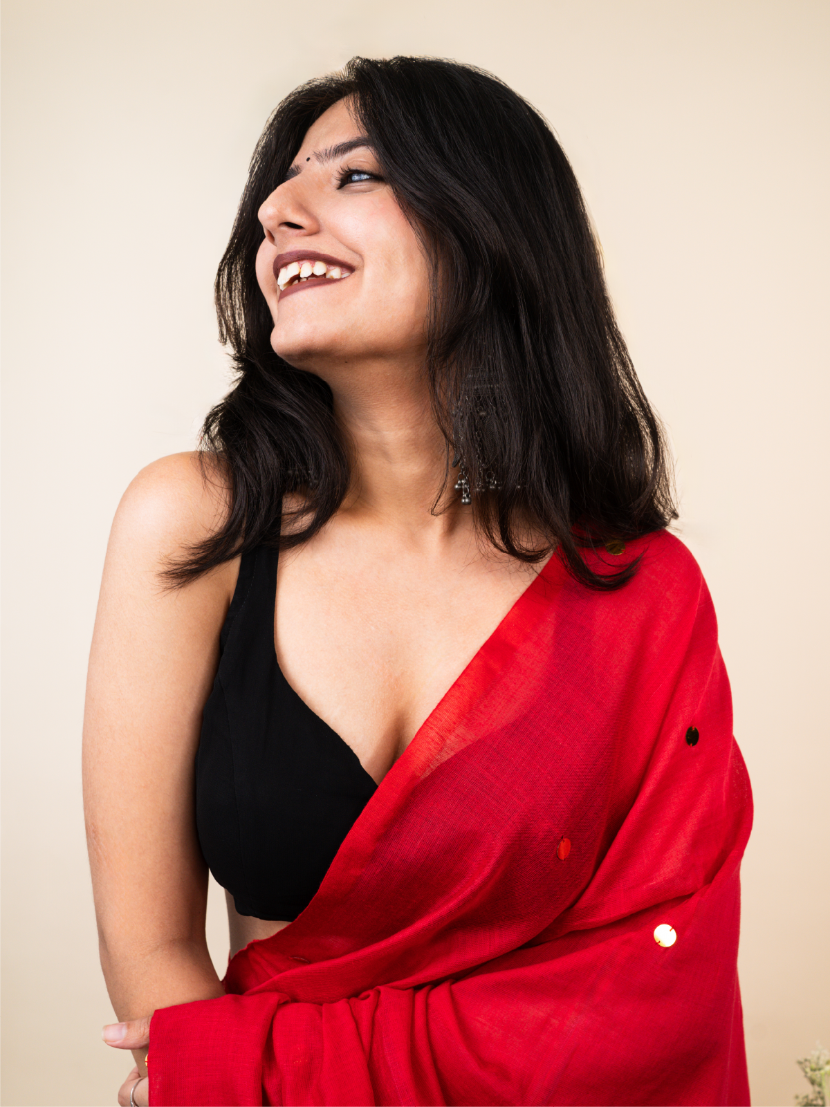 Cherry Cotton Saree