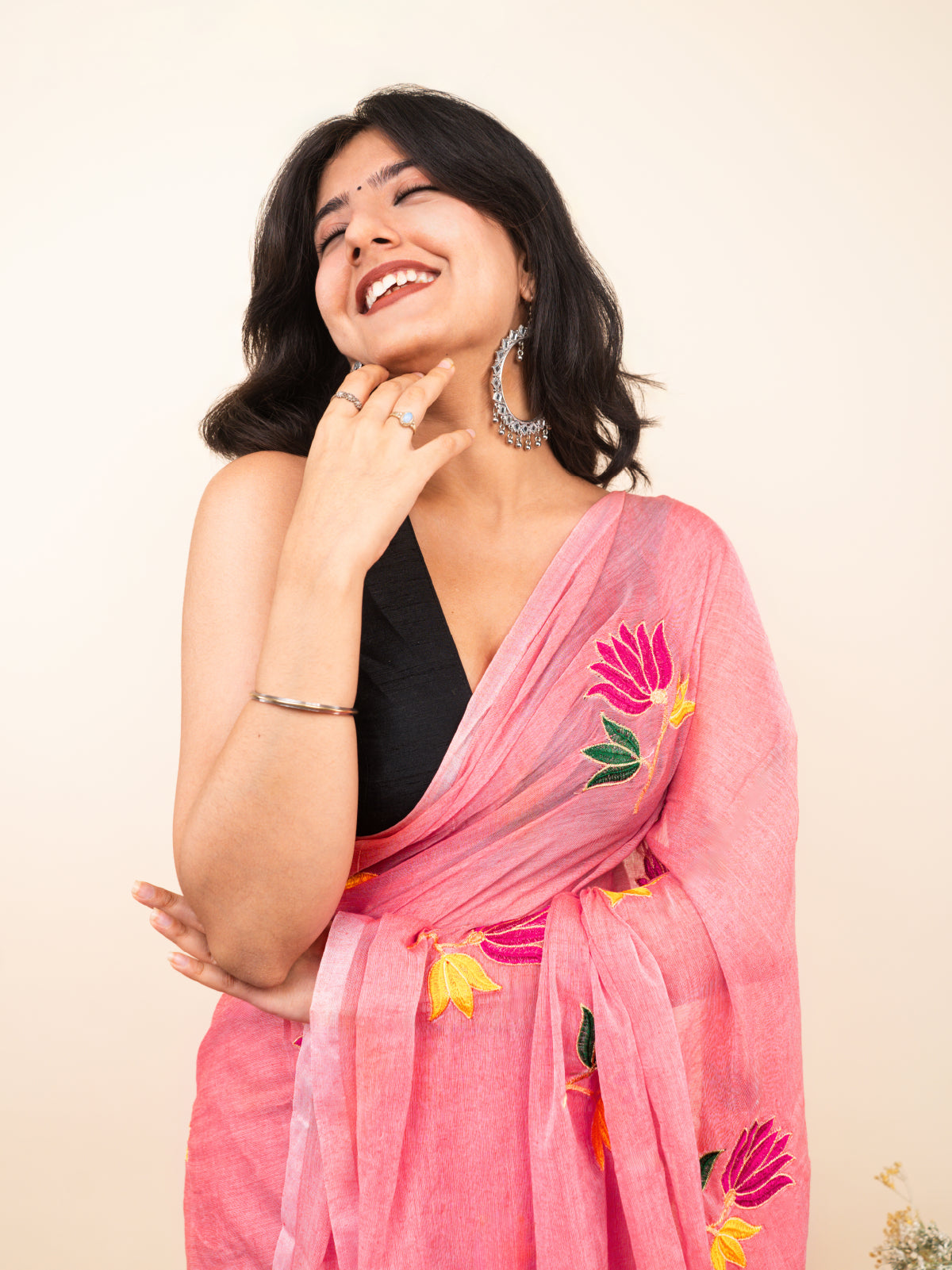 MograBlush Mulmul Saree