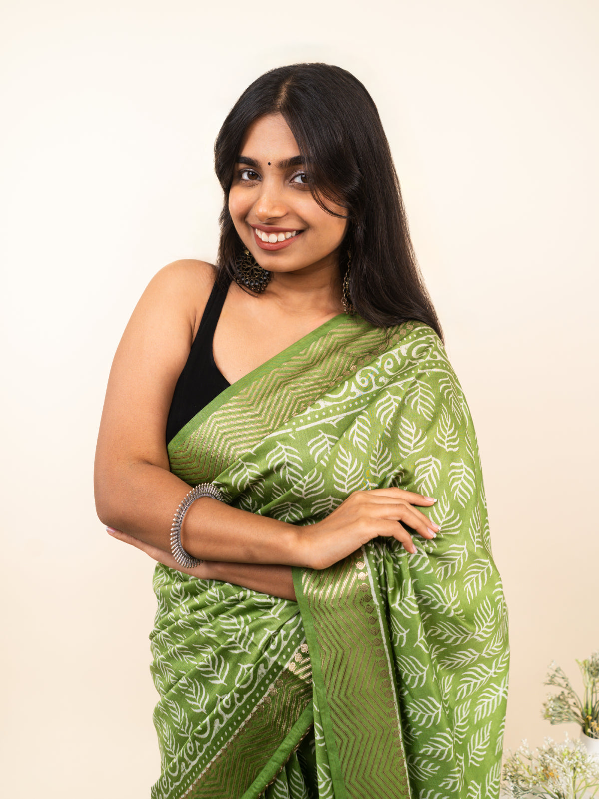Gerua Maheshwari Cotton Silk Saree