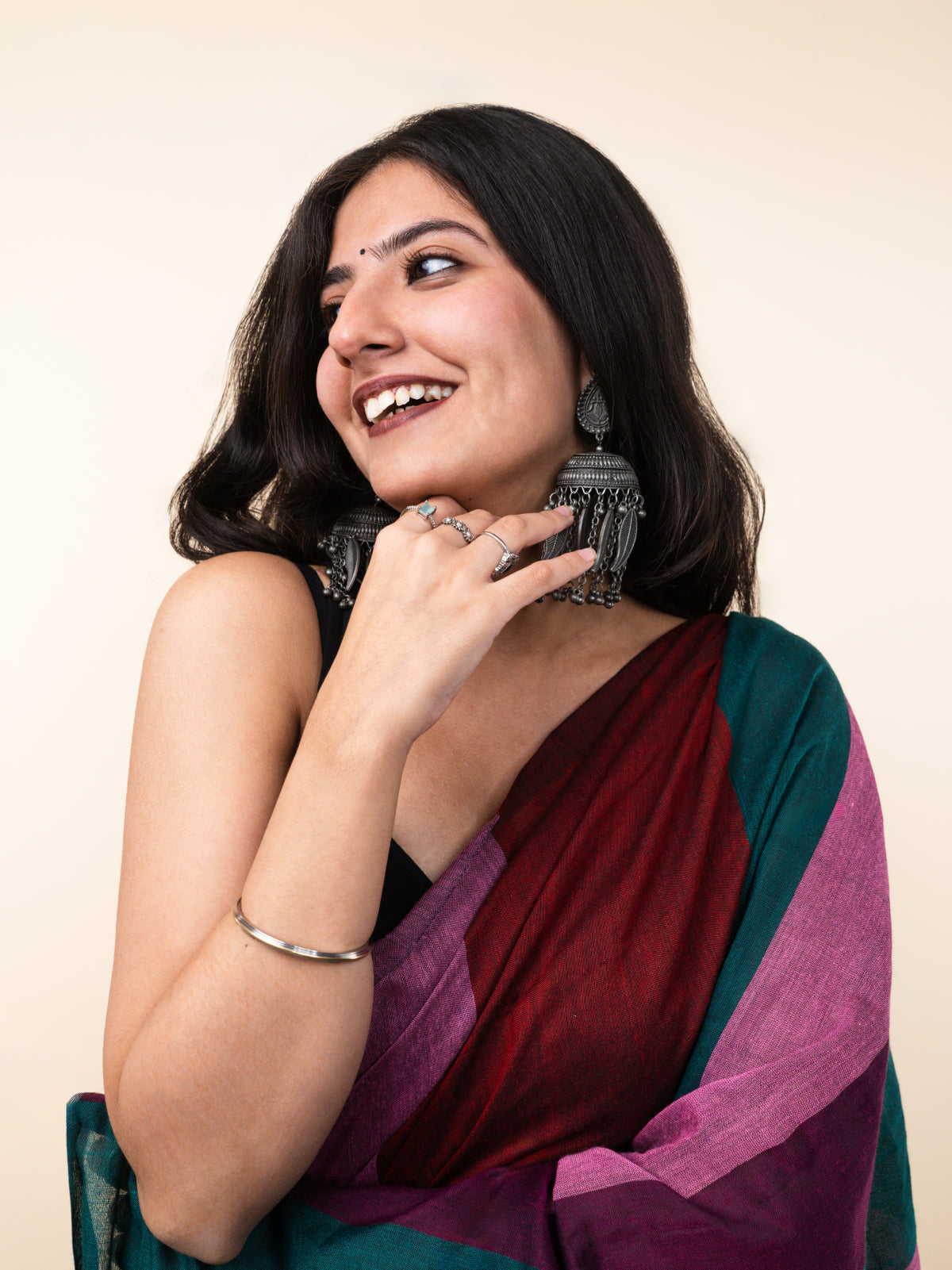 Majestic Mermaid Cotton Saree