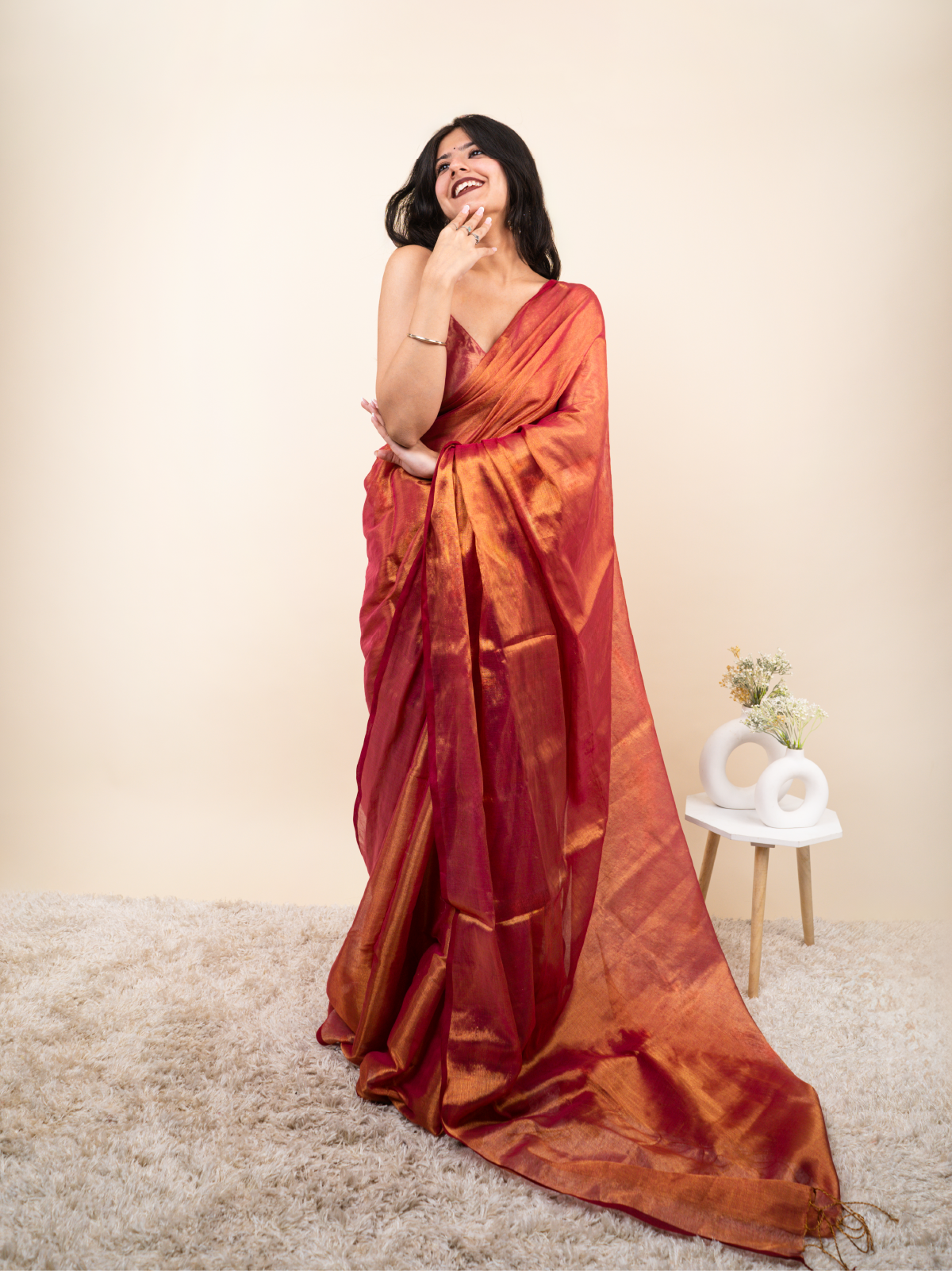 Bela Cotton Tissue Saree