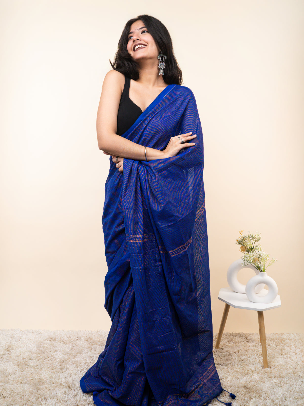 Sapphire Cotton Saree