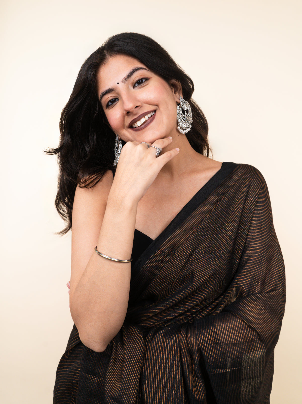 Black Beauty Cotton Saree