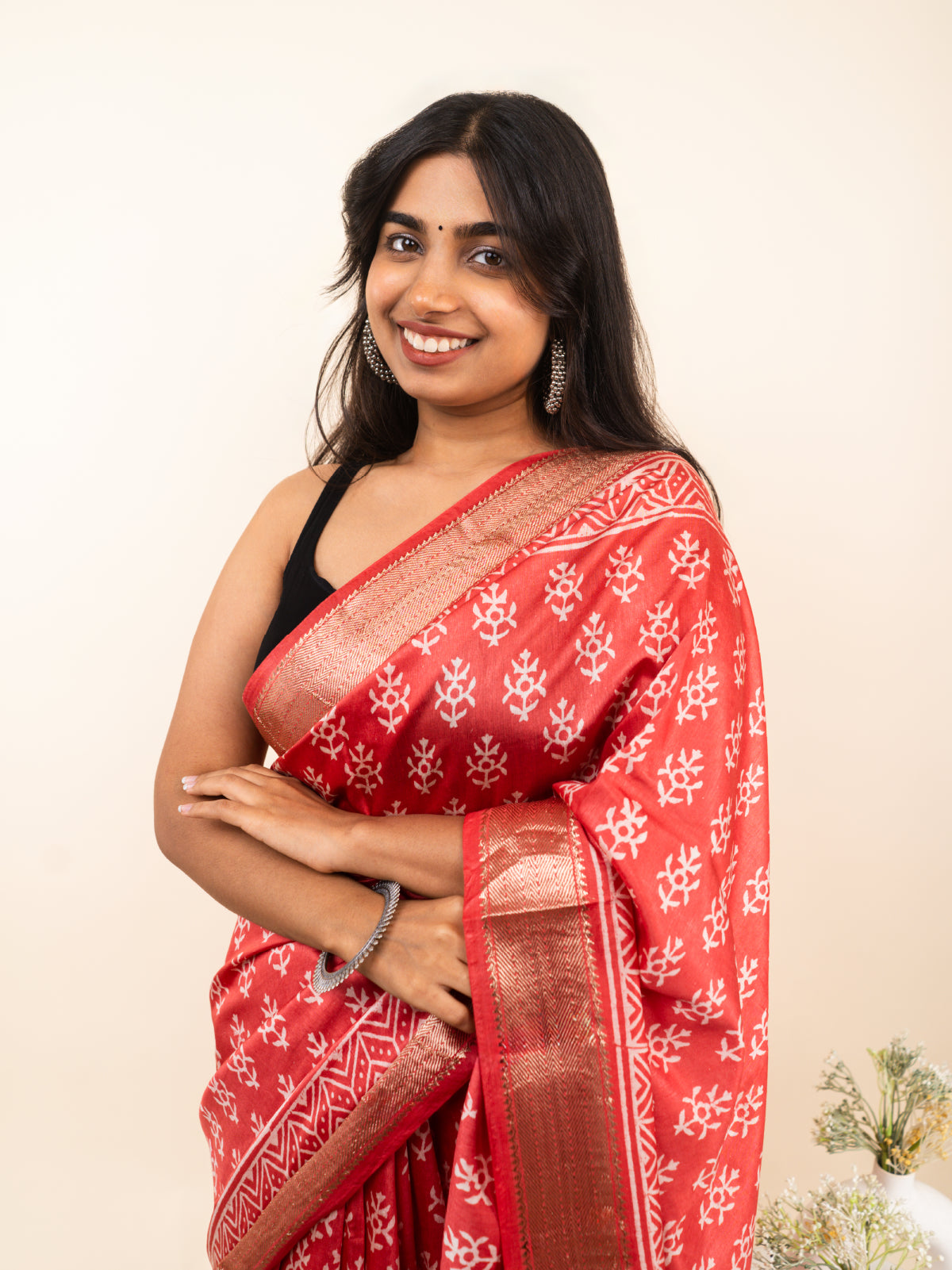 Echoes of Maheshwar Cotton Silk Saree
