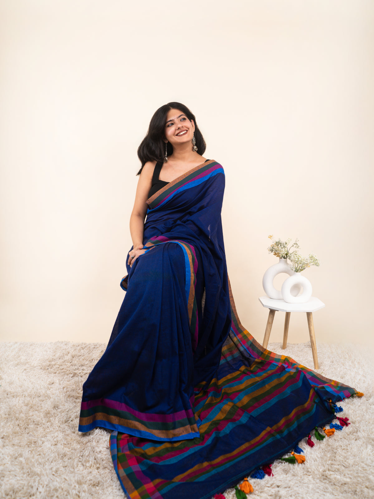 Blue Breeze Cotton Saree