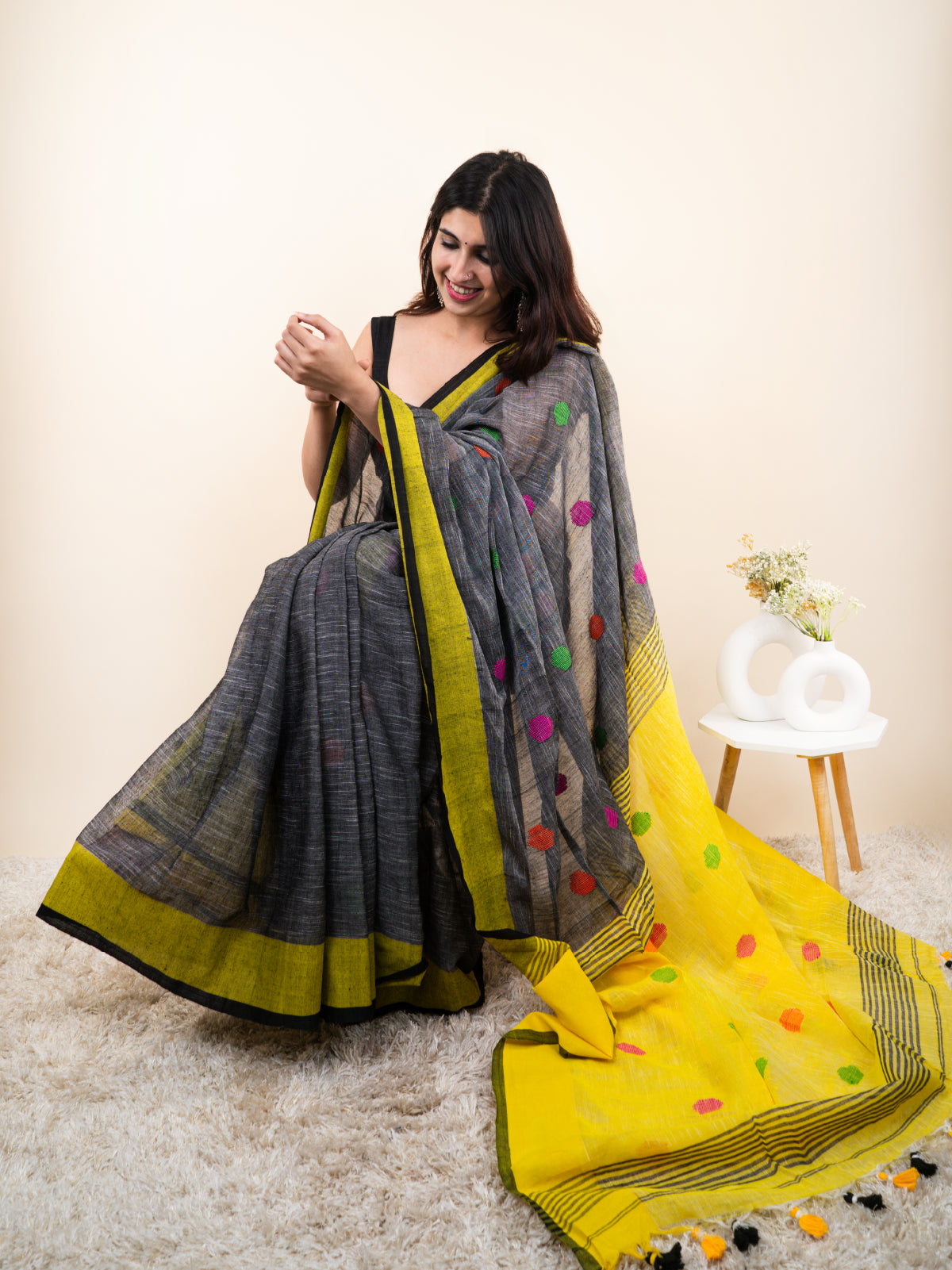 Noorika Linen Saree
