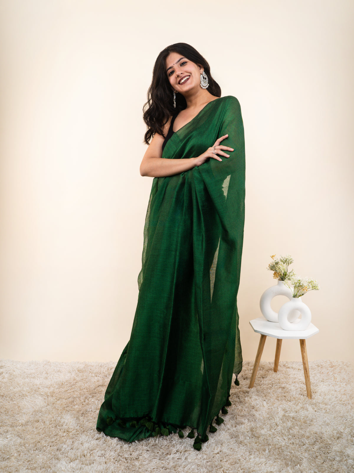 Leafy Cotton Saree