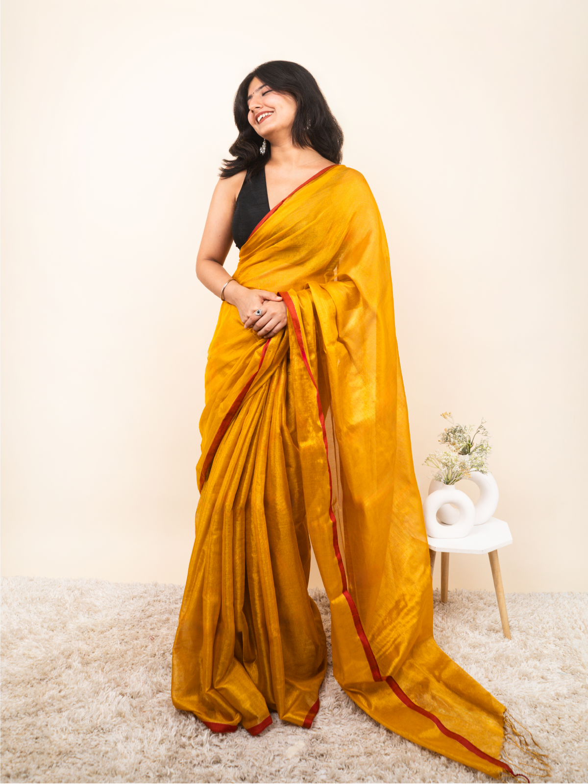 Amoni Cotton Tissue Saree