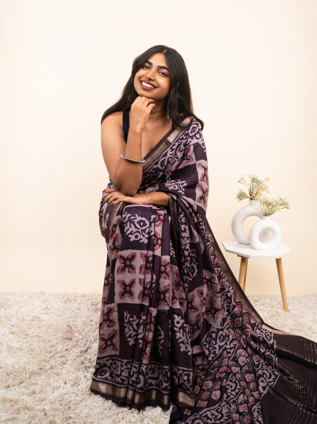 Flowing Glow Modal Silk Saree