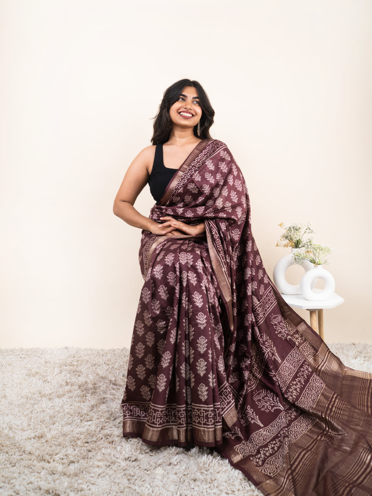 Rasraj Maheshwari Cotton Silk Saree