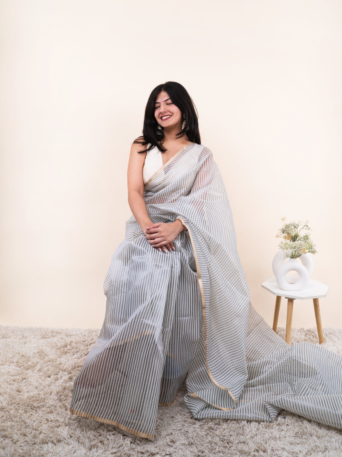 Sunkissed Sheer Organza Silk  Saree