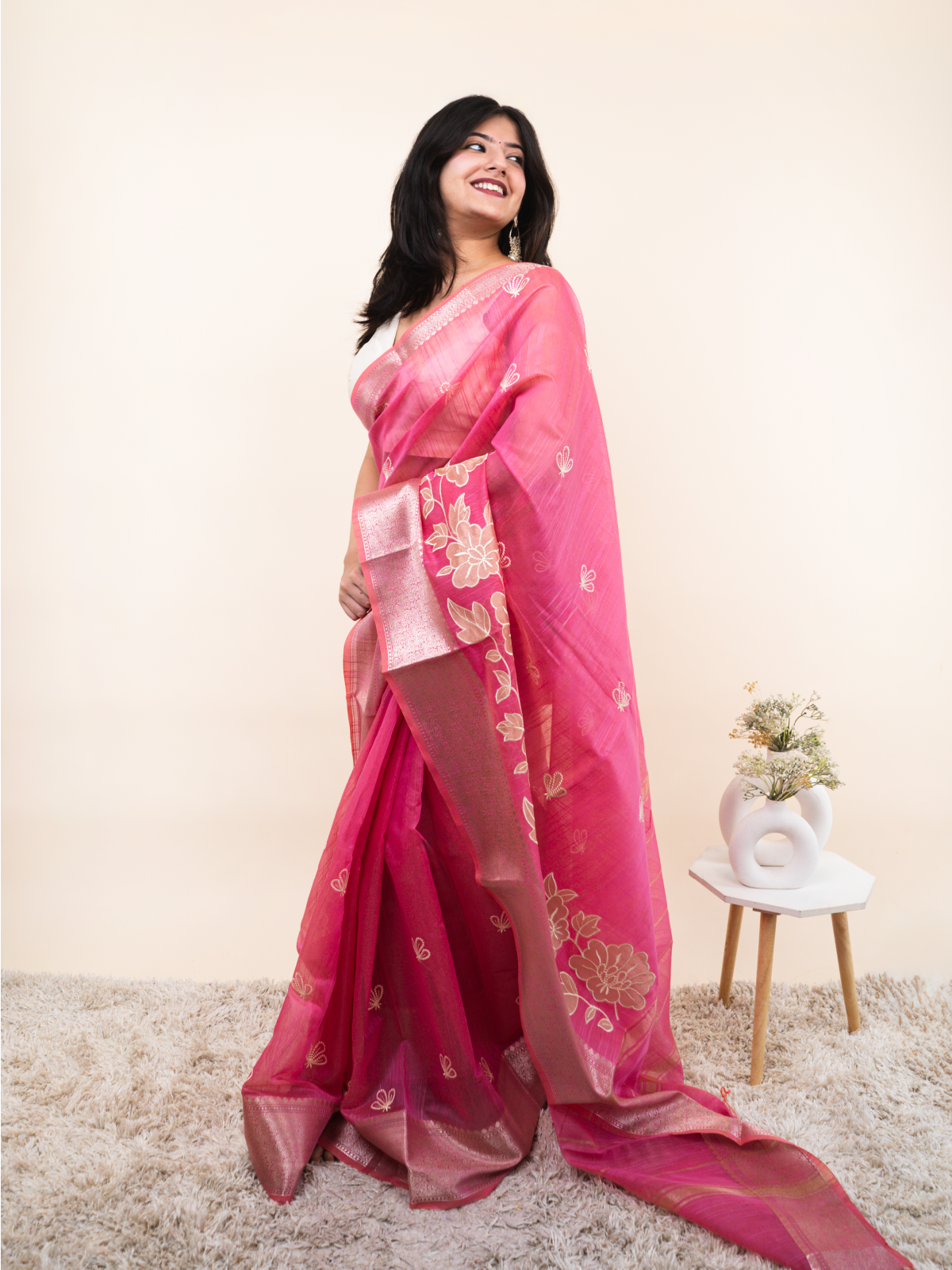 Panna Loom Silk Saree