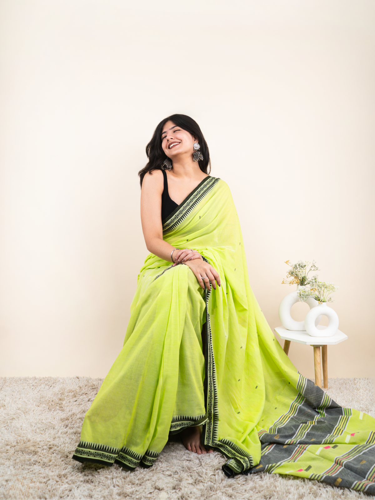 Sonpari Mulmul Saree