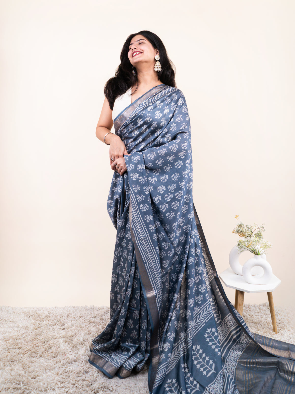 Tazeen Maheshwari Cotton Silk Saree
