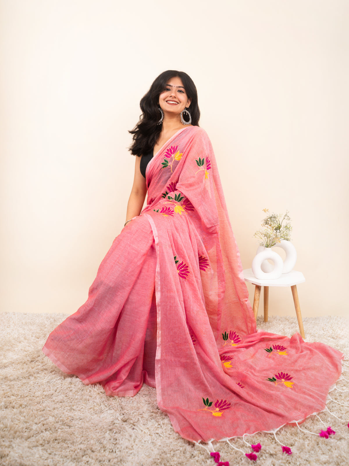 MograBlush Mulmul Saree