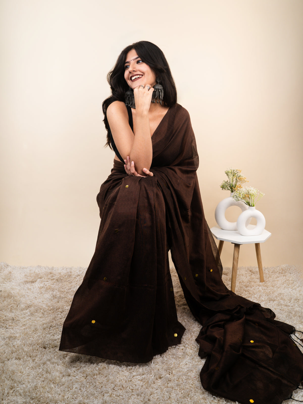 Brownie Cotton Saree