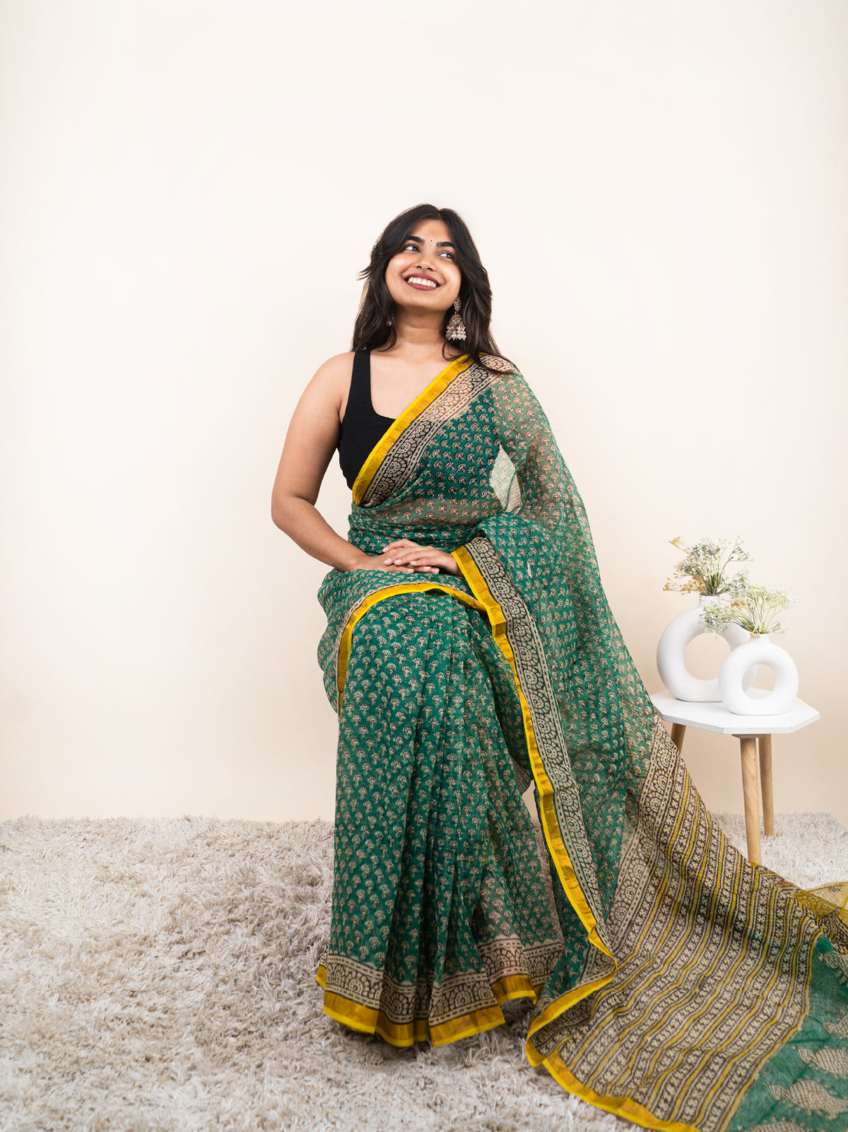 Royal Minimal Kota Cotton Saree