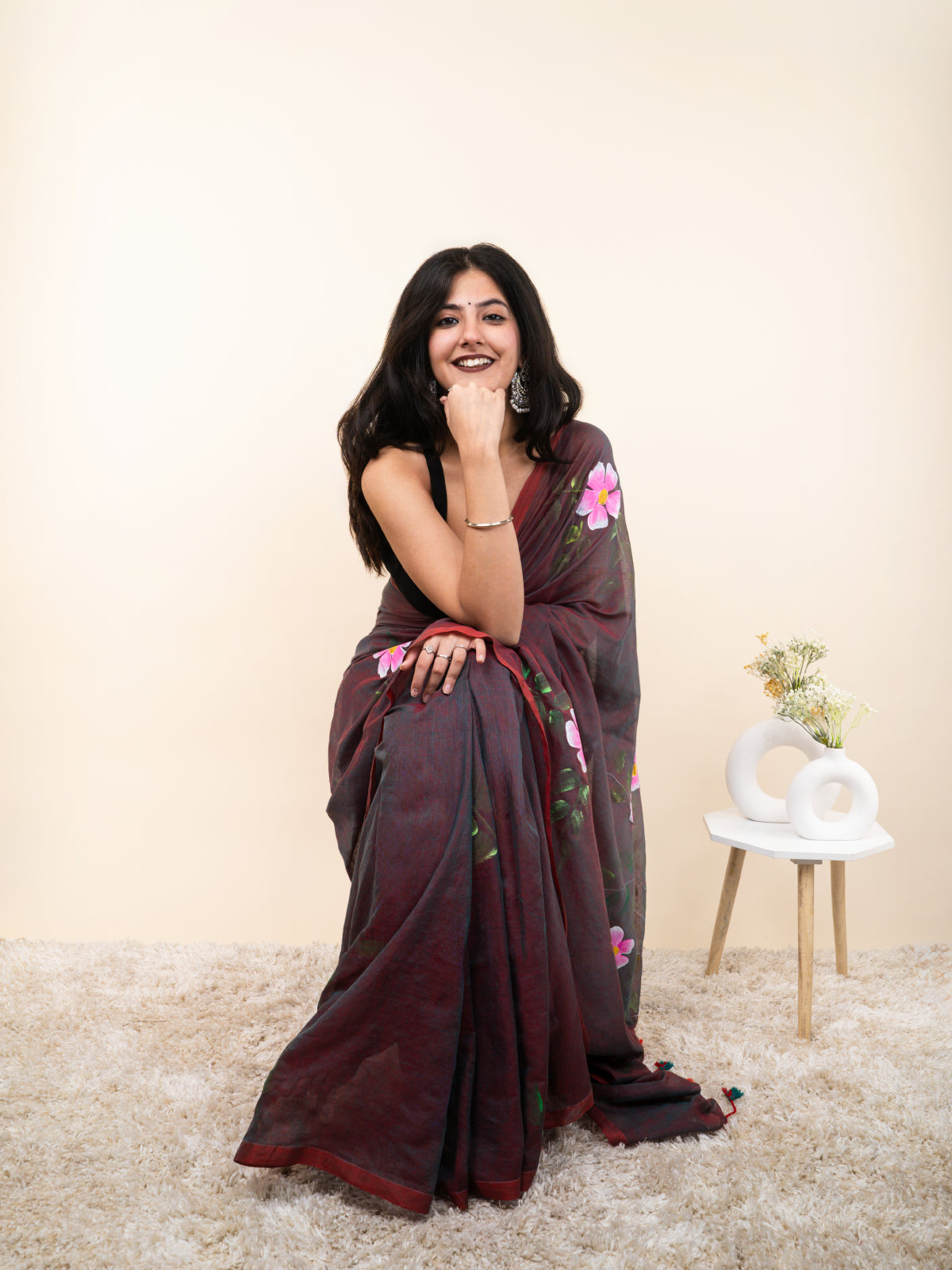 Royal Radiance Mulmul Saree