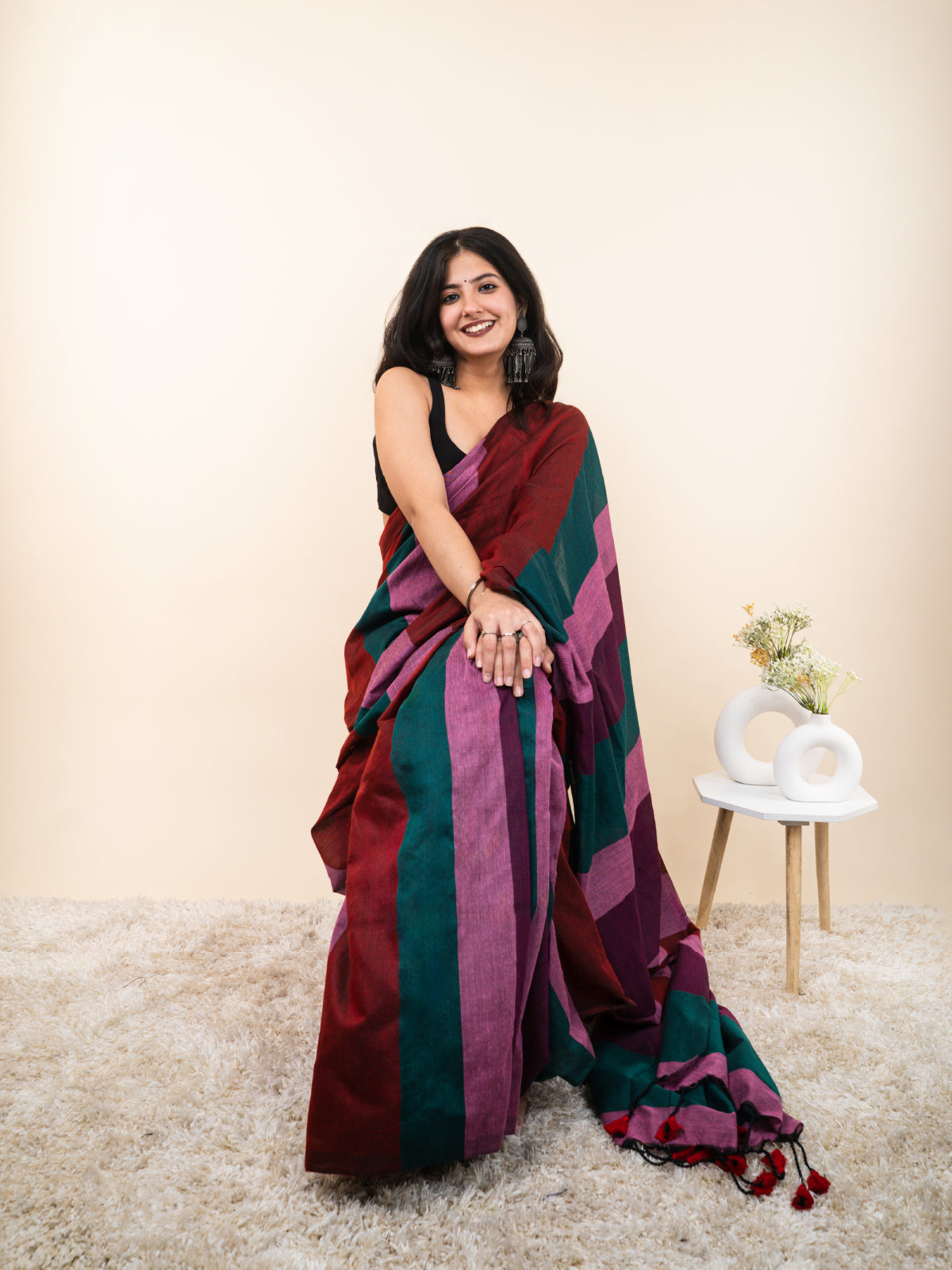 Majestic Mermaid Cotton Saree