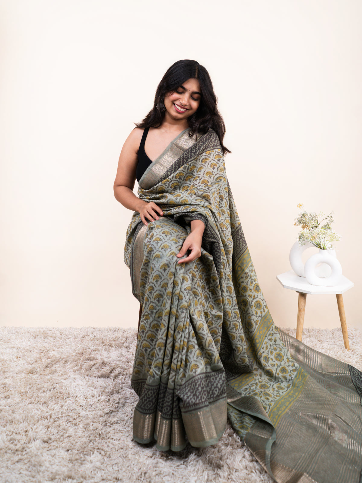 Kaya Maheshwari Cotton Silk Saree