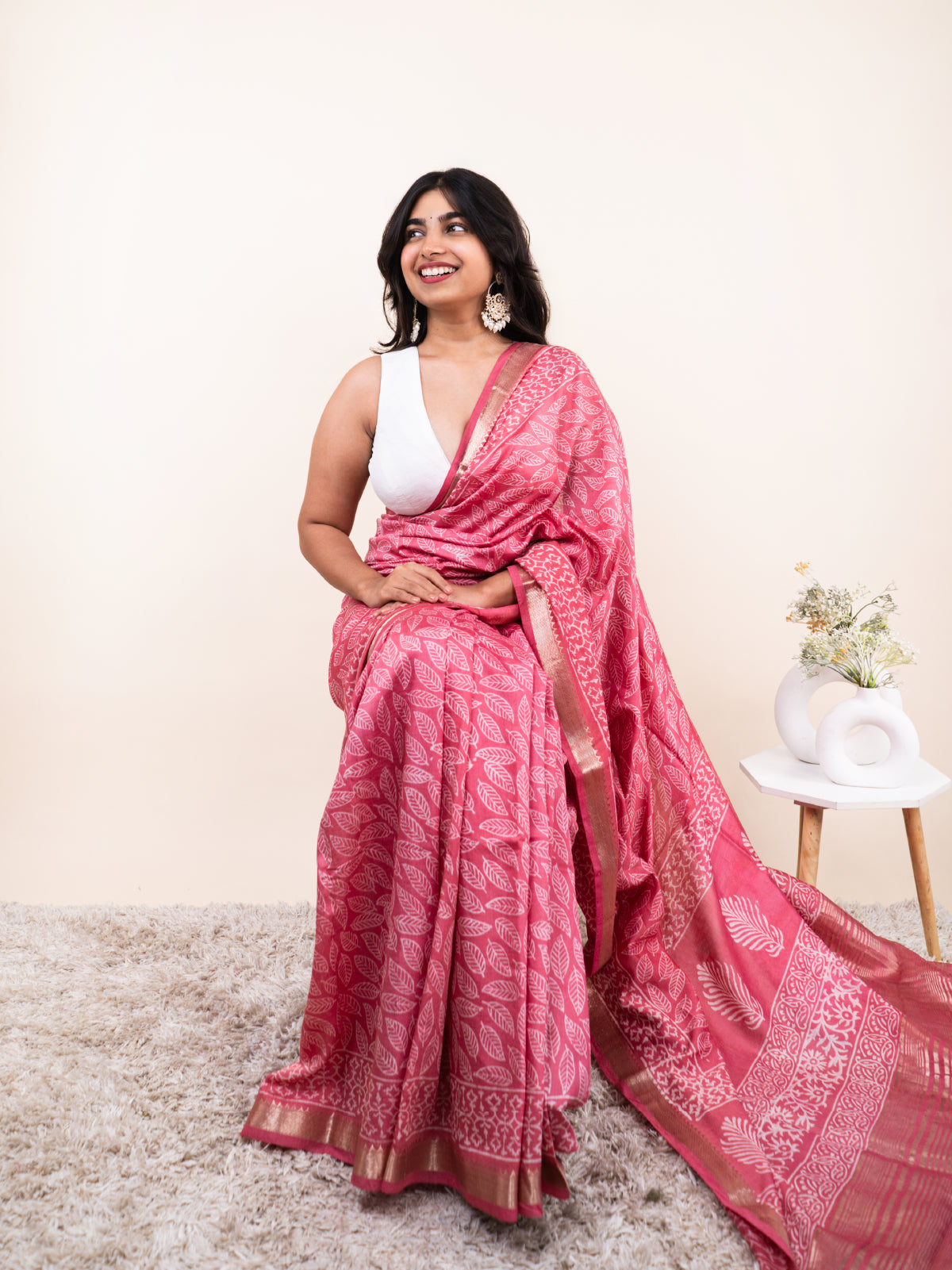 Husna Maheshwari Cotton Silk Saree