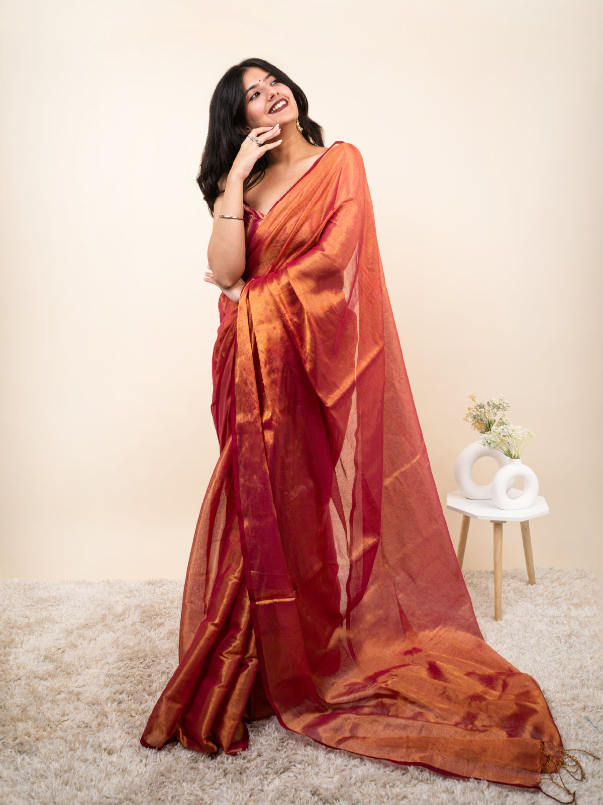 Bela Cotton Tissue Saree