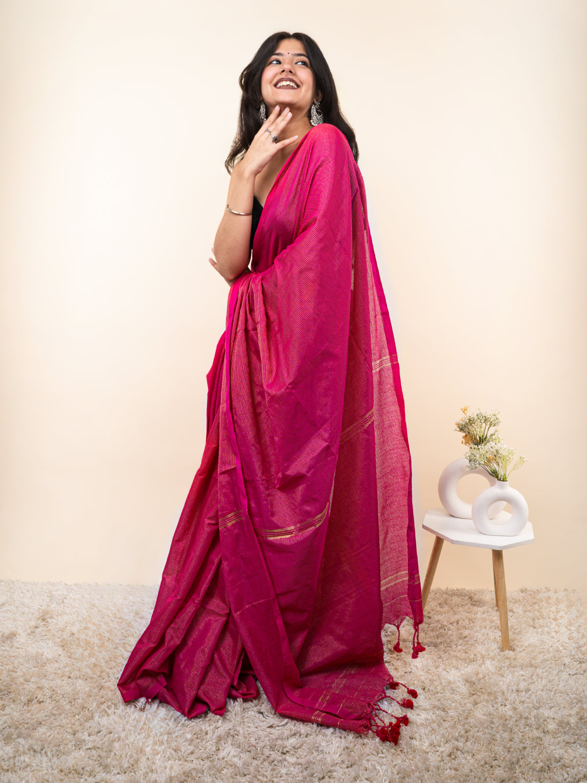 Rani Cotton Saree