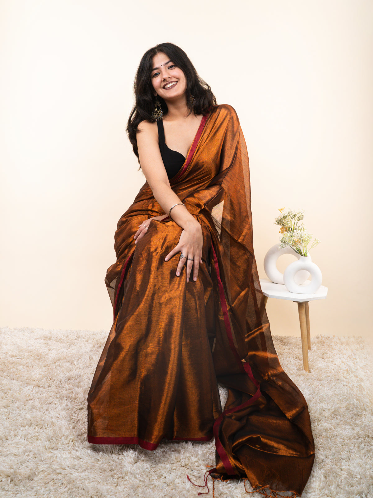 Fatafati Cotton Tissue Saree