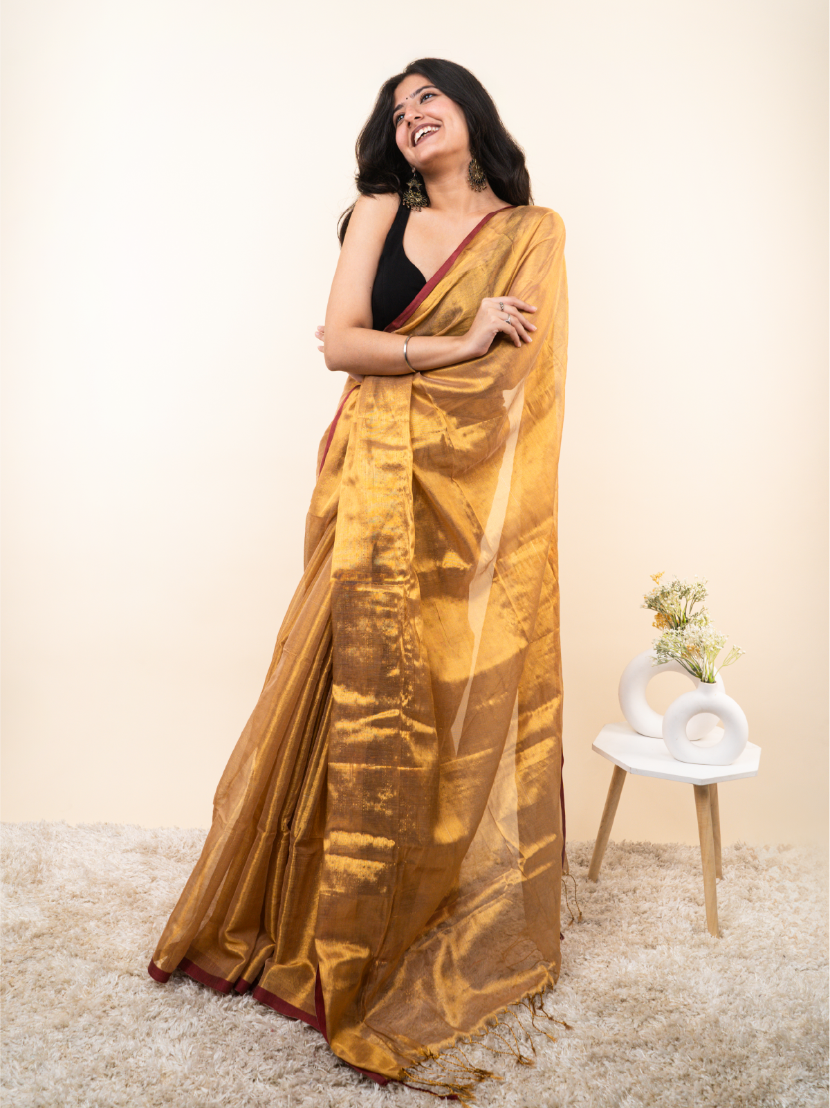 Misti Cotton Tissue Saree