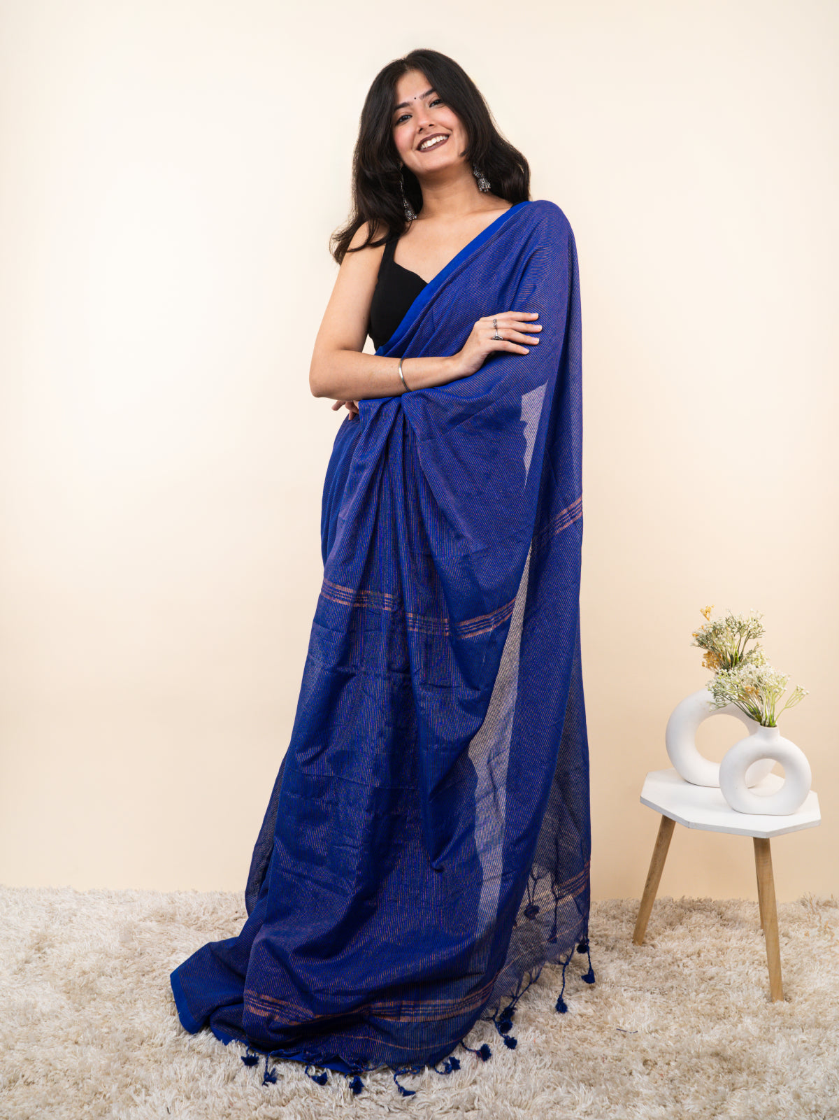 Sapphire Cotton Saree