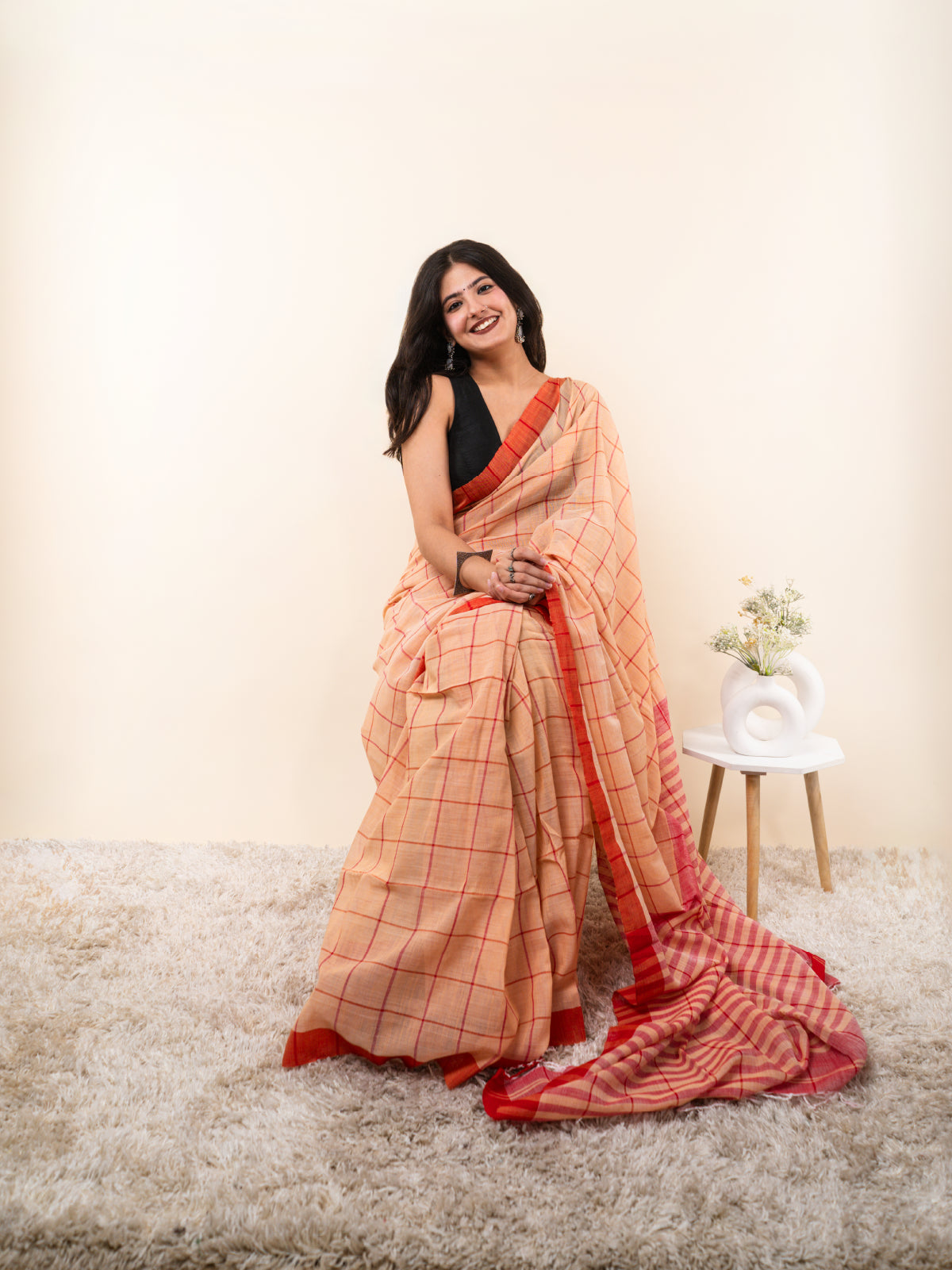 Gulabi Cotton Saree
