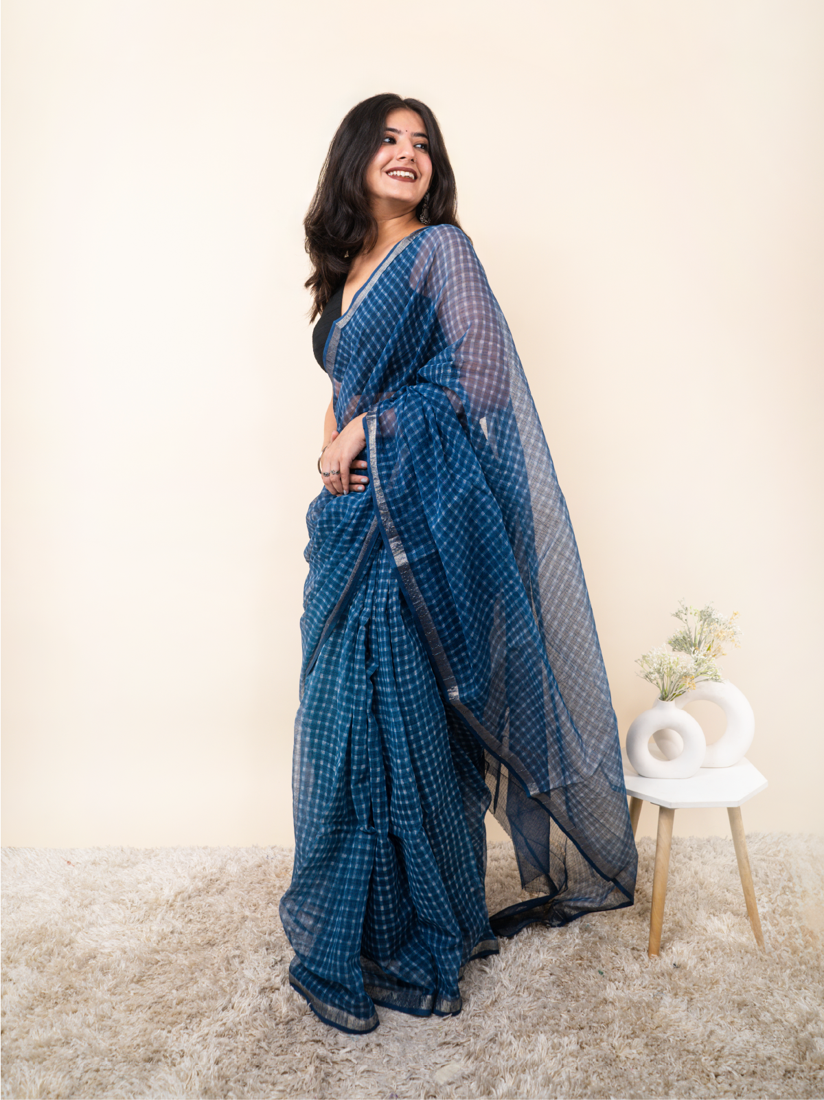 Ret Kota Cotton Saree