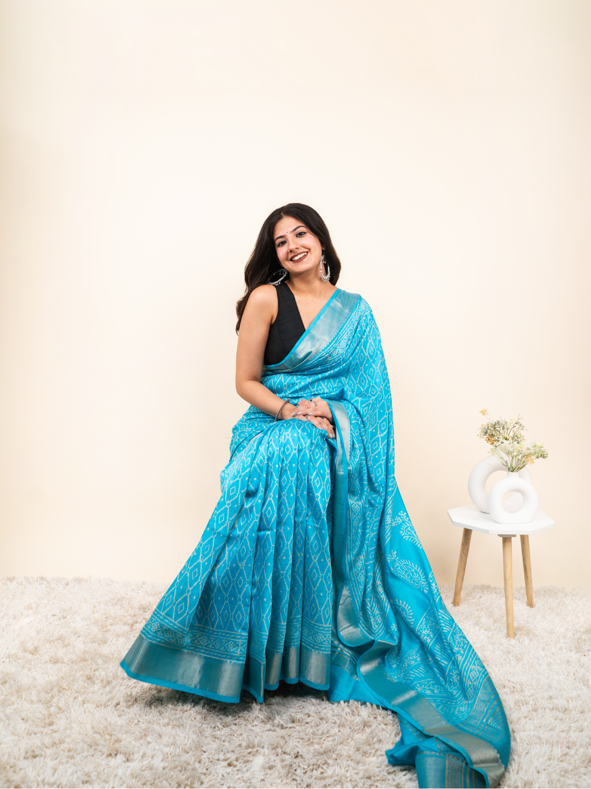 Neer Maheshwari Cotton Silk Saree