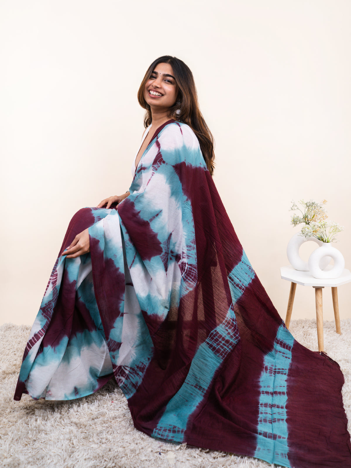 Fluid Mulmul Saree