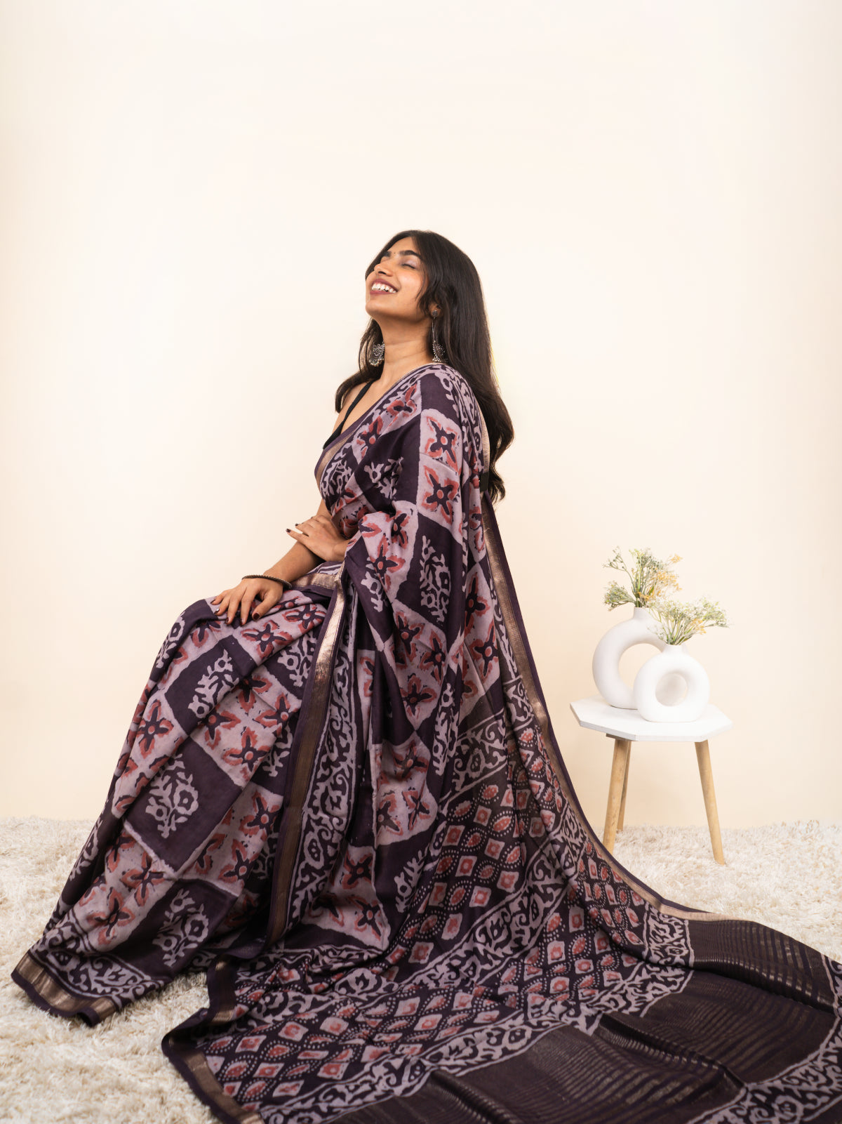 Flowing Glow Modal Silk Saree