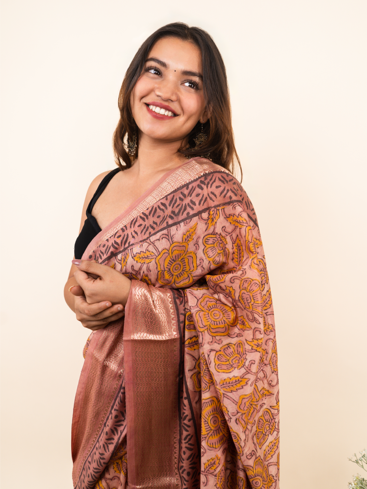 Sky Light Maheshwari Cotton Silk Saree